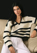 PULL RAYURES CROCHET