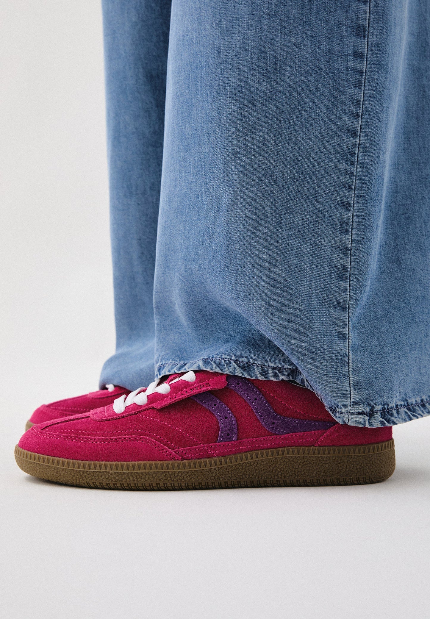 TENNIS BICOLORES CUIR