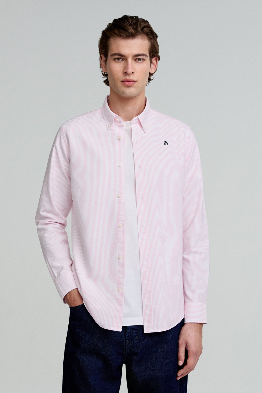 CAMISA OXFORD CALAVERA CONTRASTE - Scalpers
