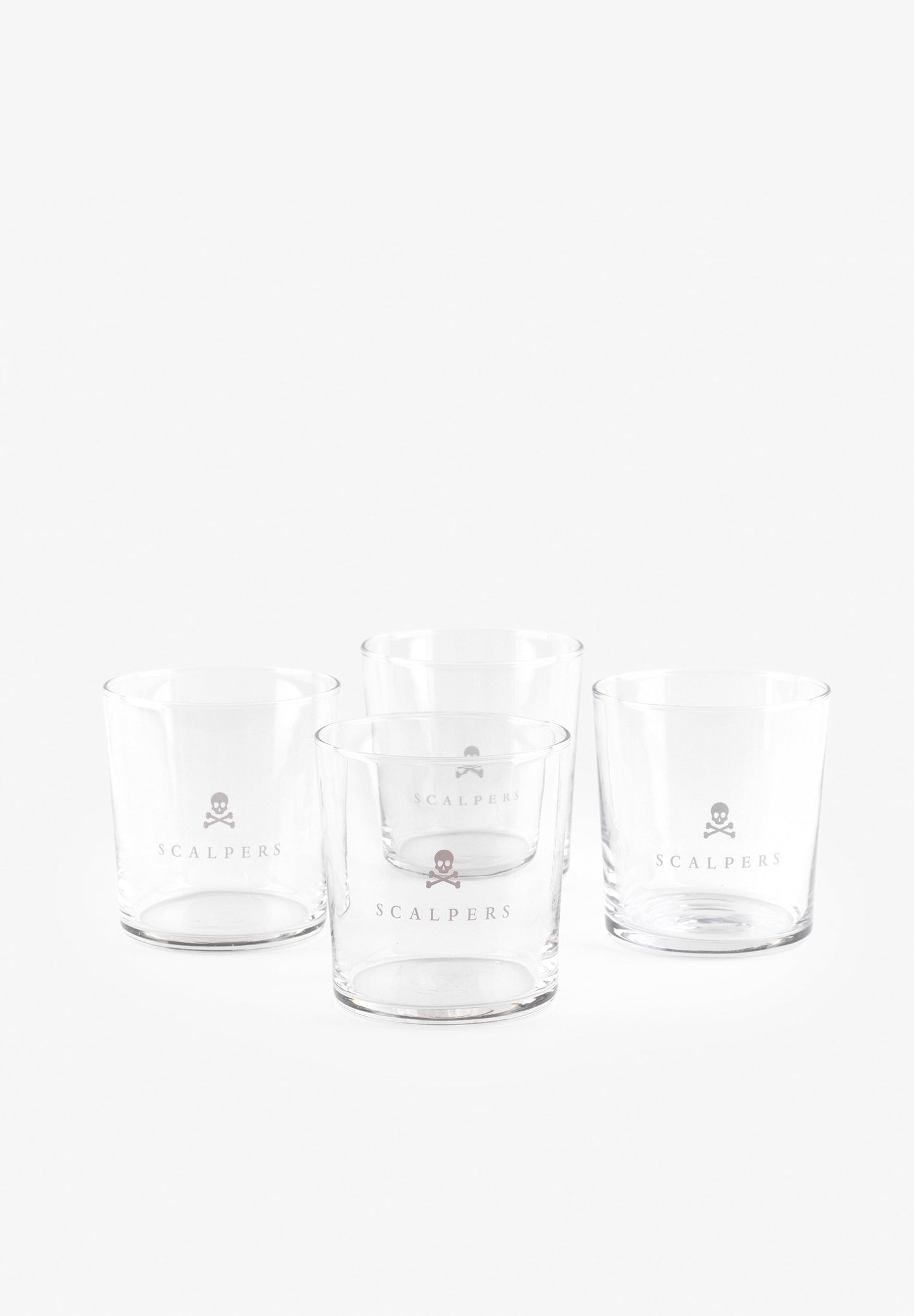 LOT VERRES SKULL