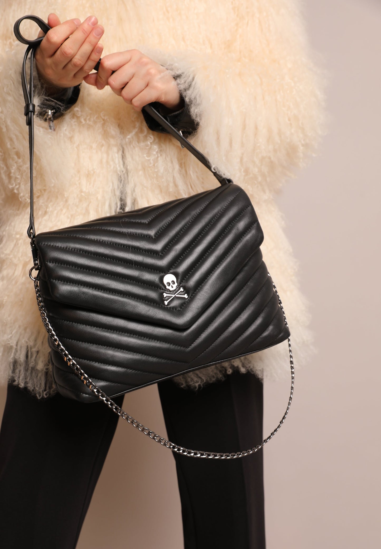 SAC CUIR BANDOULIÈRE MATELASSÉ