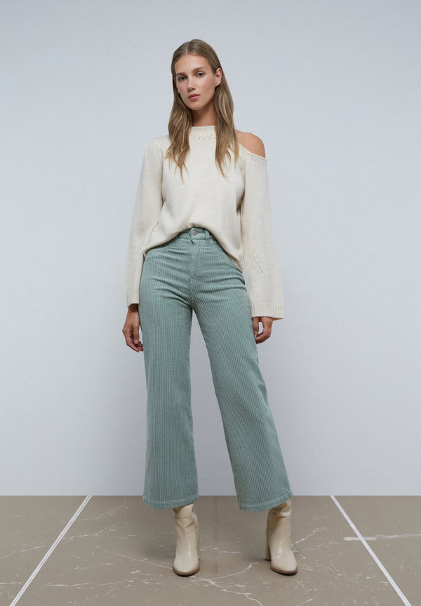JUPE-CULOTTE VELOURS CÔTELÉ