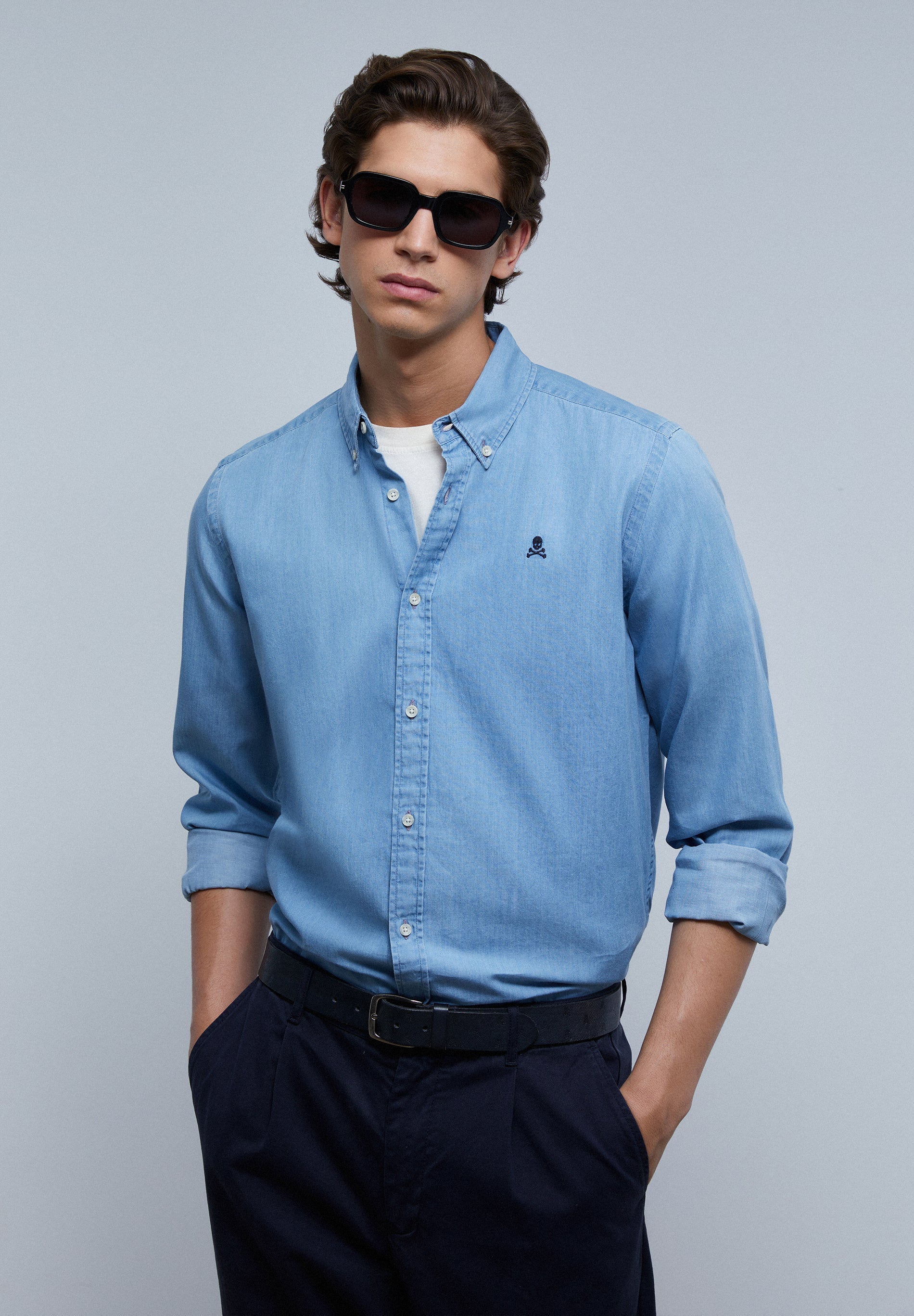 CHEMISE DENIM BOUTONS