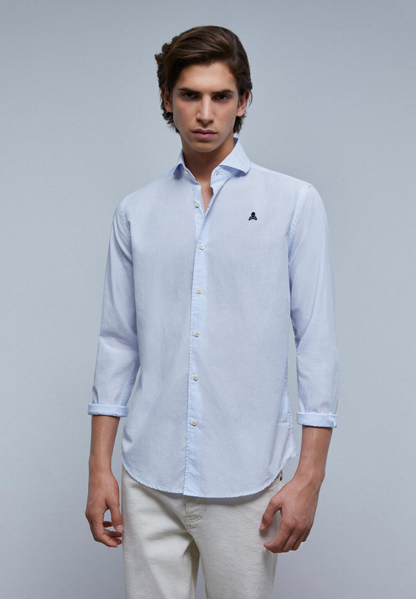 CHEMISE SKULL CONTRASTANT
