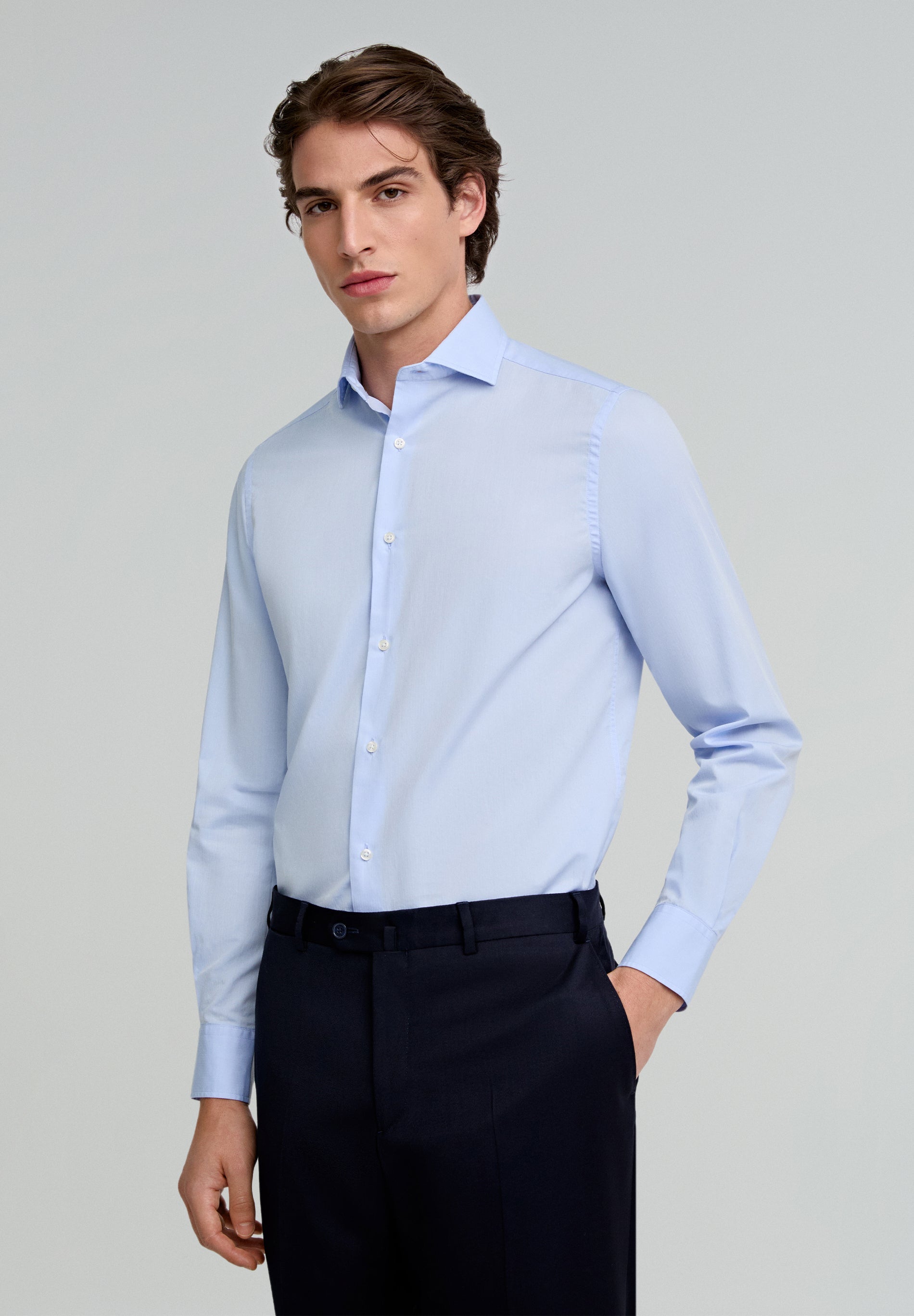 CHEMISE À POIGNETS MIXTES