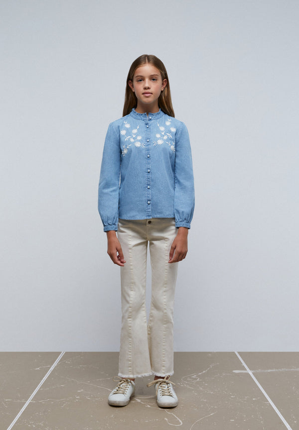 CHEMISIER DENIM BRODÉ