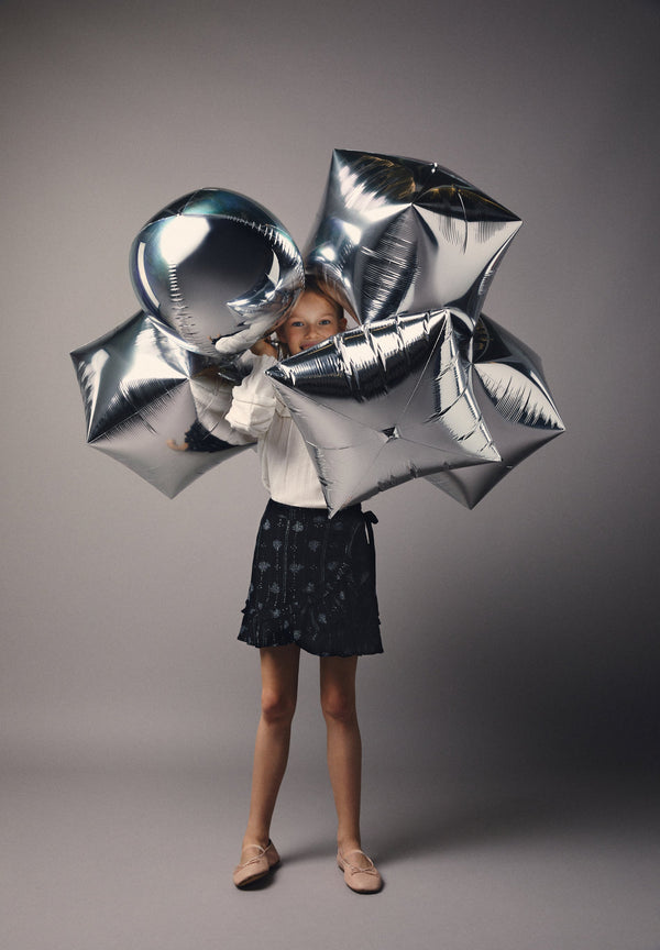 MINI JUPE IMPRIMÉ LUREX