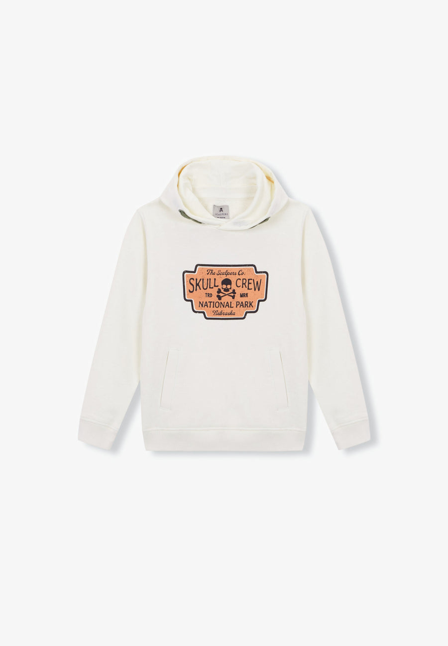 SWEAT MOTIF SUR LE DEVANT CAPUCHE