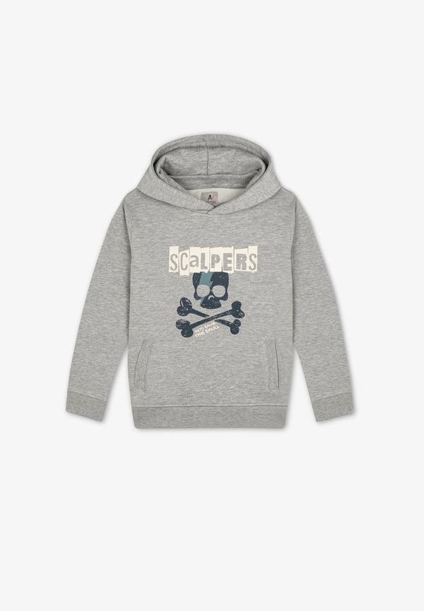 SWEAT CAPUCHE MOTIF SKULL