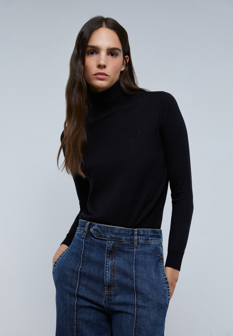 PULL MAILLE COL MONTANT