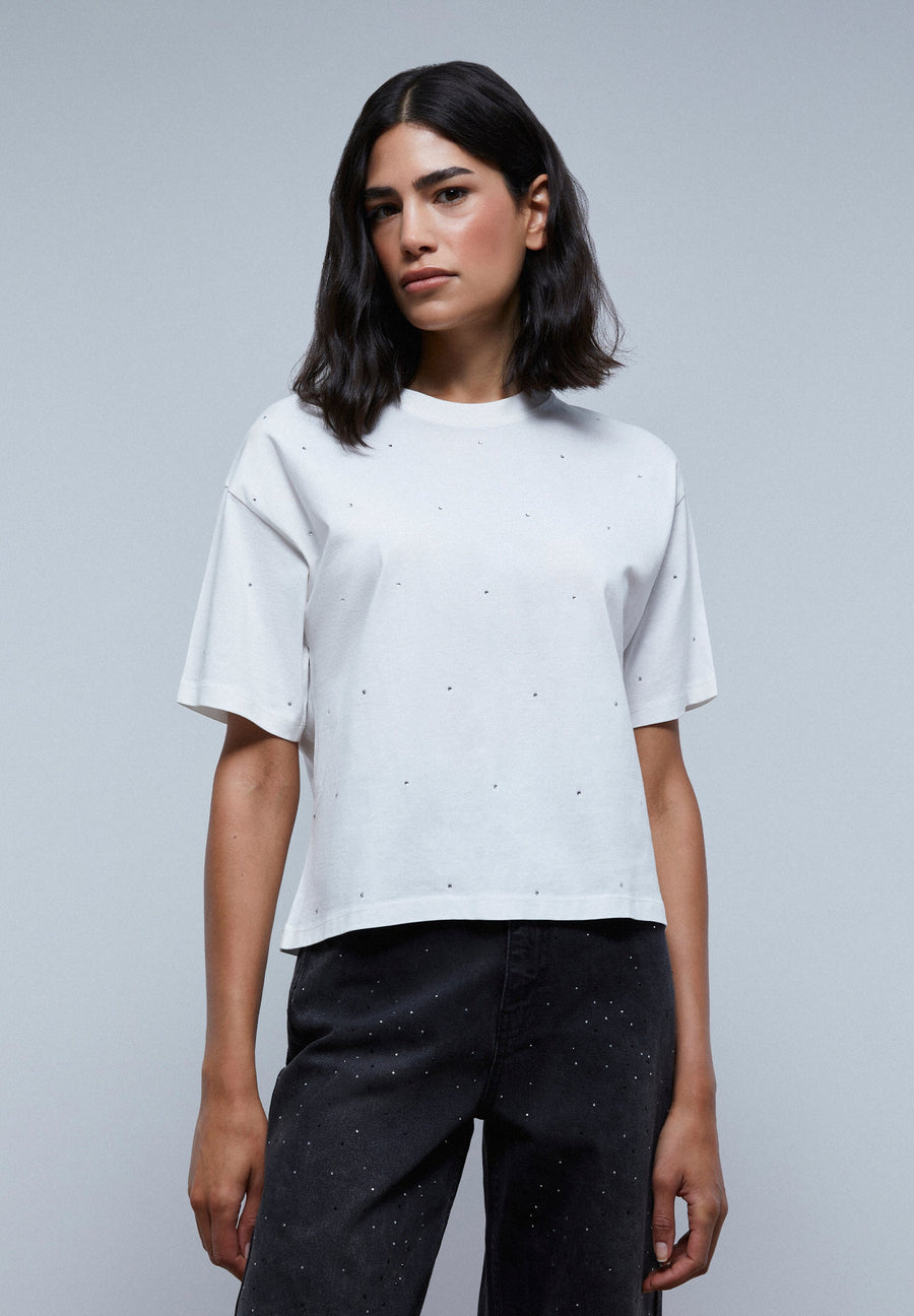 T-SHIRT DÉTAIL CRISTAUX