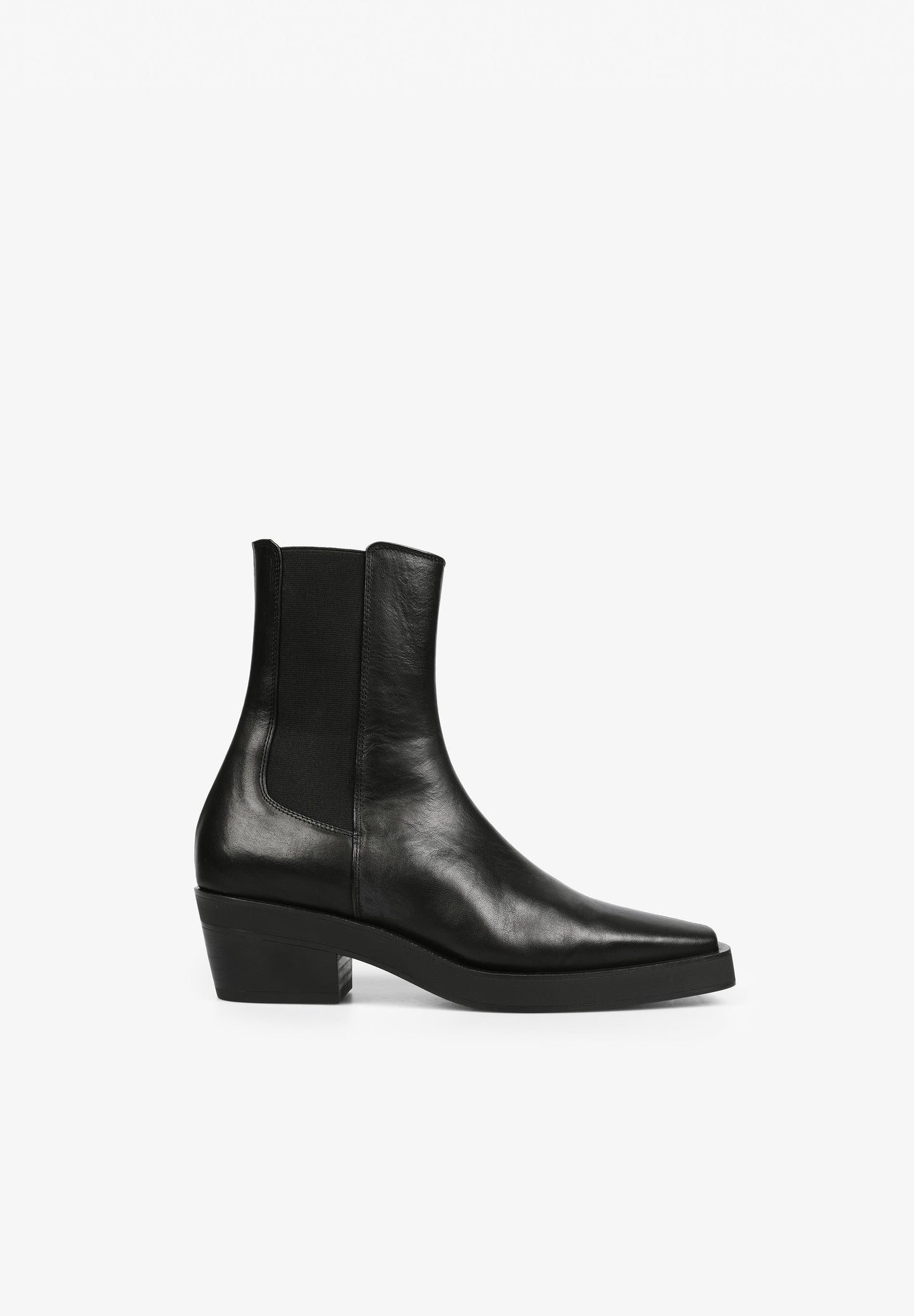 BOTTINES COW-BOY CUIR ÉLASTIQUES