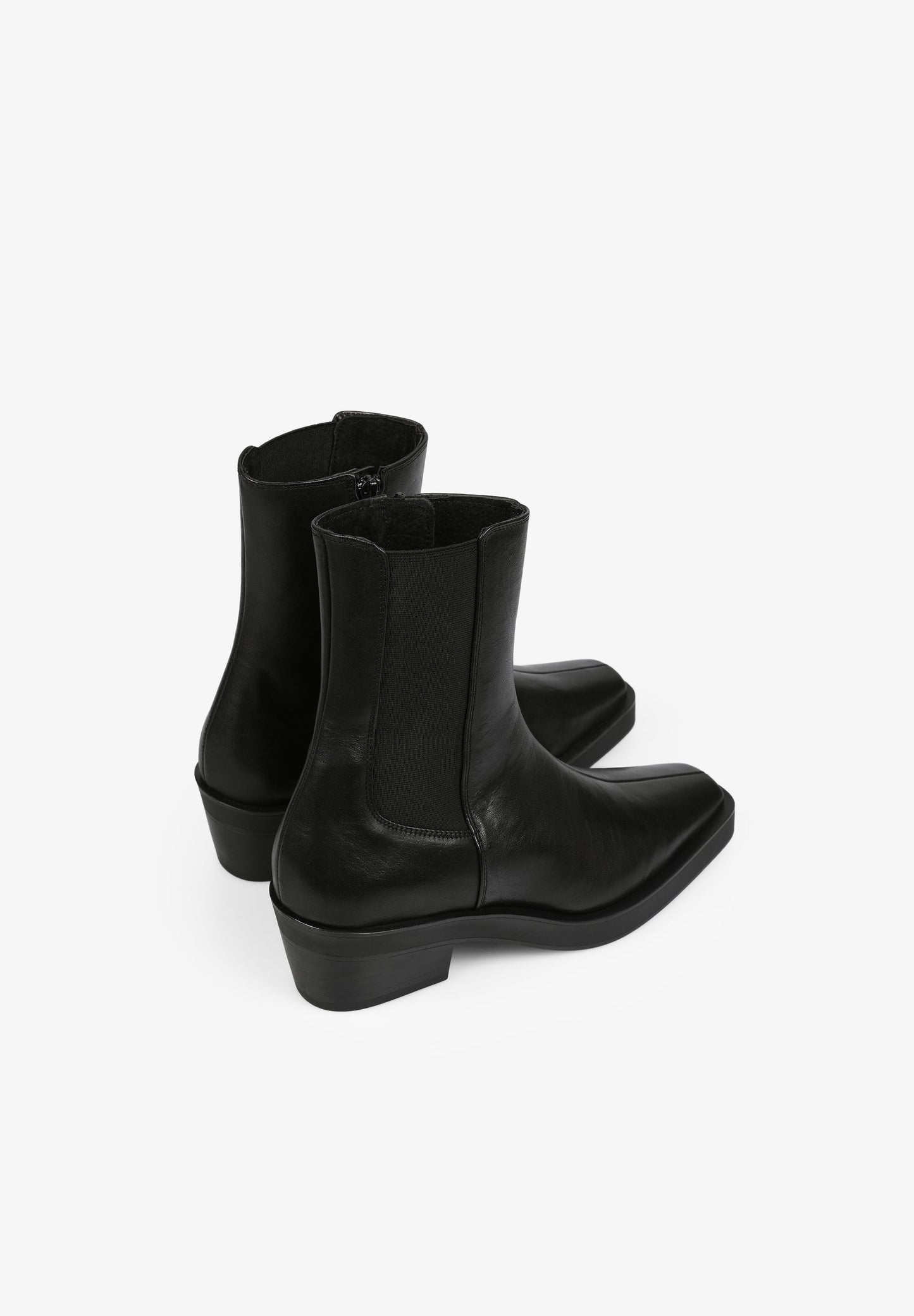 BOTTINES COW-BOY CUIR ÉLASTIQUES