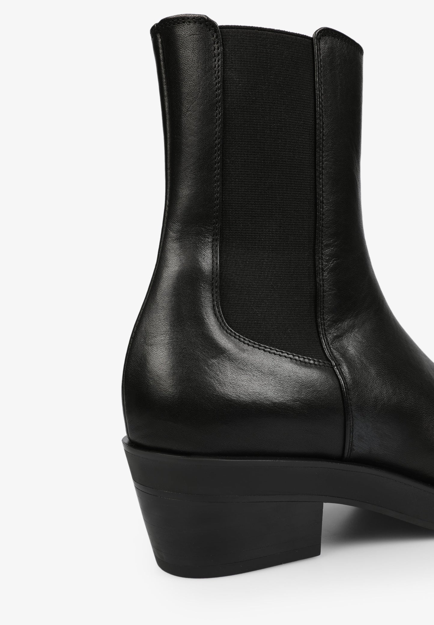 BOTTINES COW-BOY CUIR ÉLASTIQUES