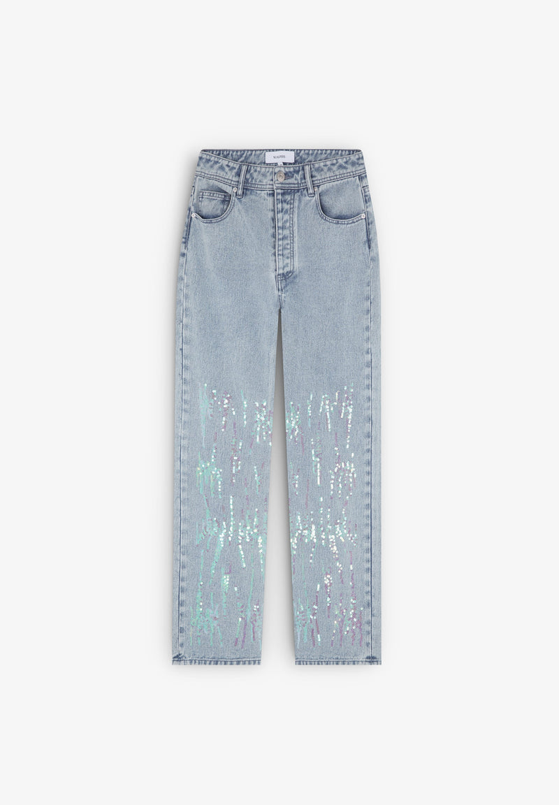 JEAN RELAXED PAILLETTES FANTAISIE