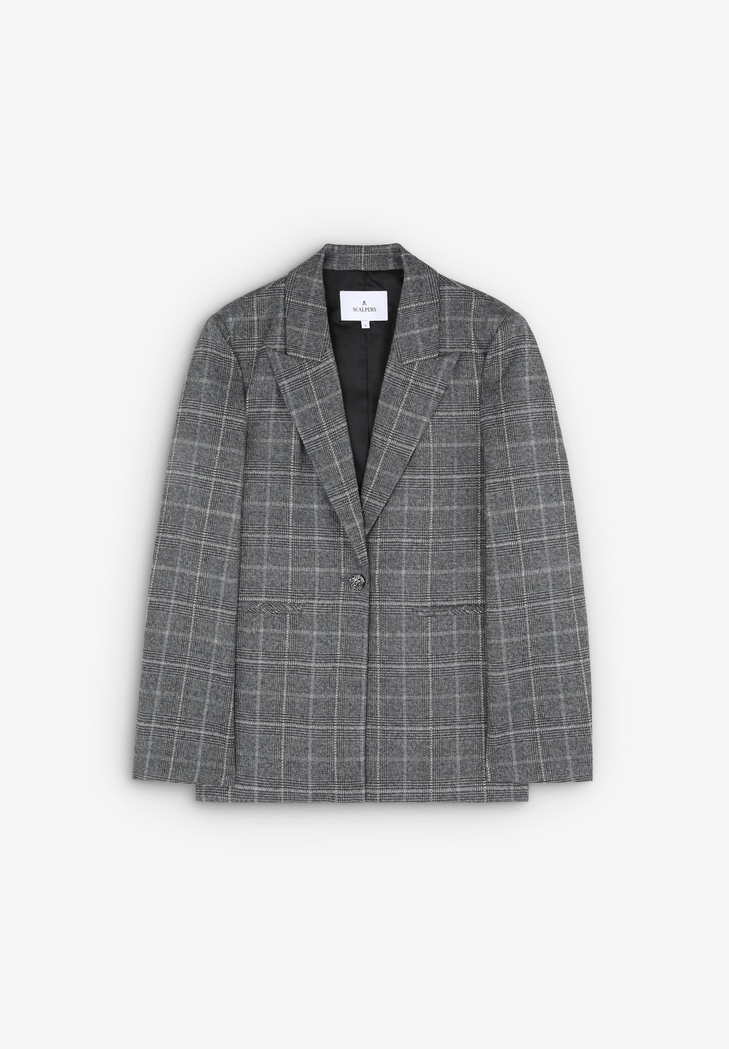 BLACK CHECK BLAZER