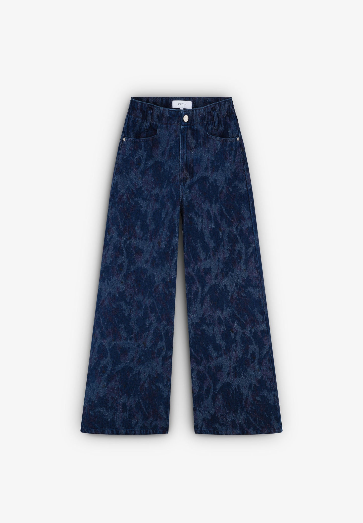 JUPE-CULOTTE EN JEAN DÉTAILS PAILLETÉS