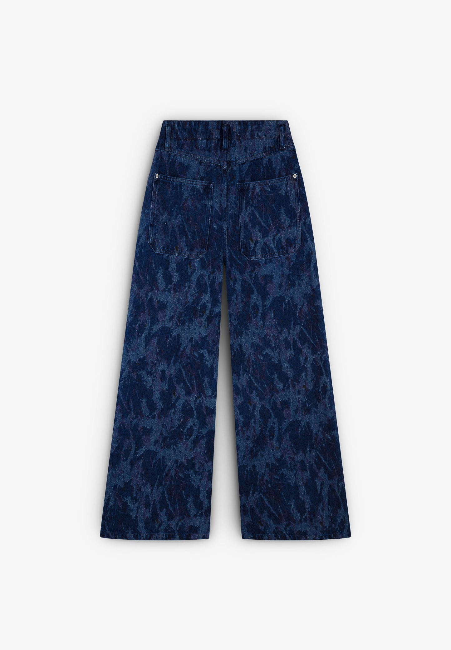 JUPE-CULOTTE EN JEAN DÉTAILS PAILLETÉS