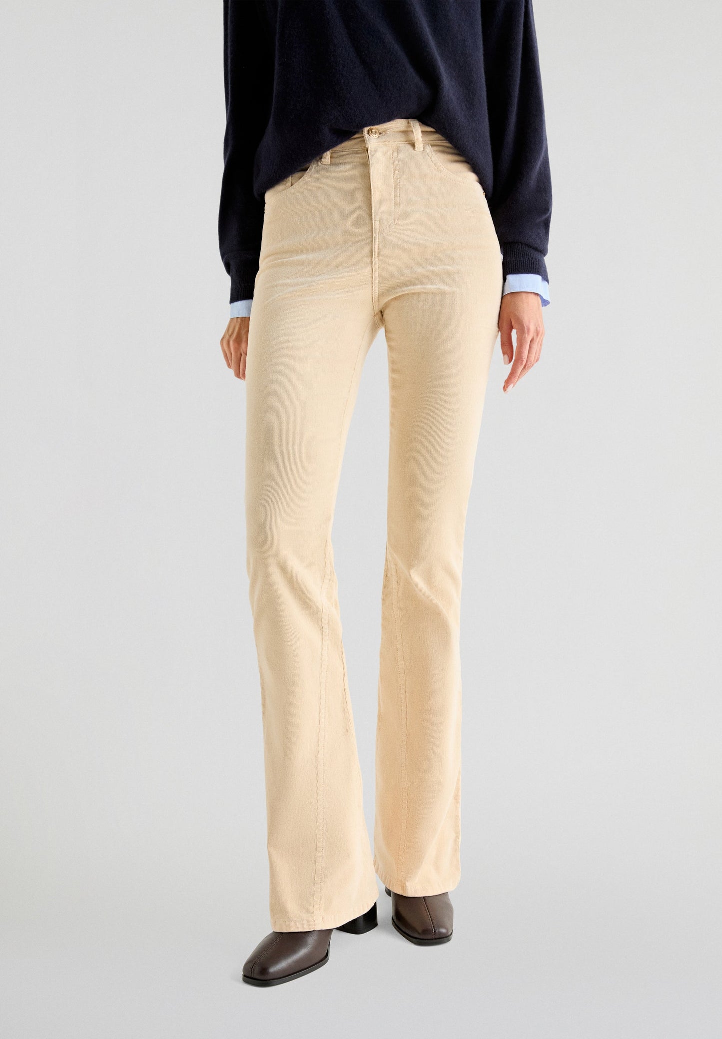 PANTALON BOOTCUT VELOURS CÔTELÉ