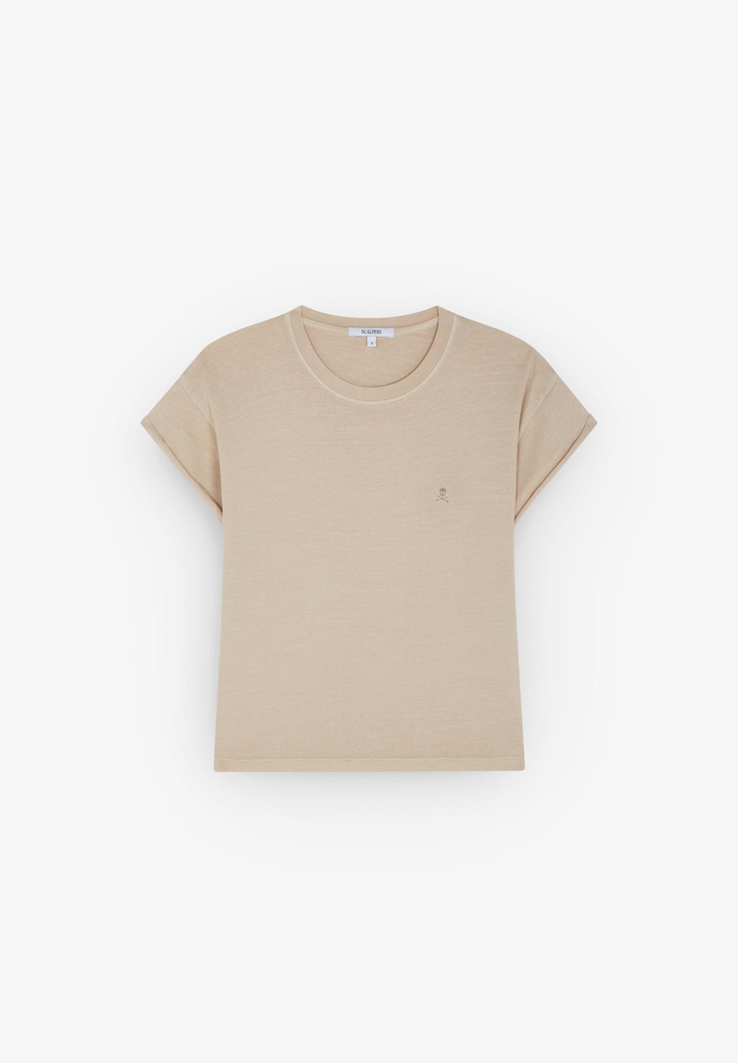 T-SHIRT SKULL BRODÉ TON SUR TON