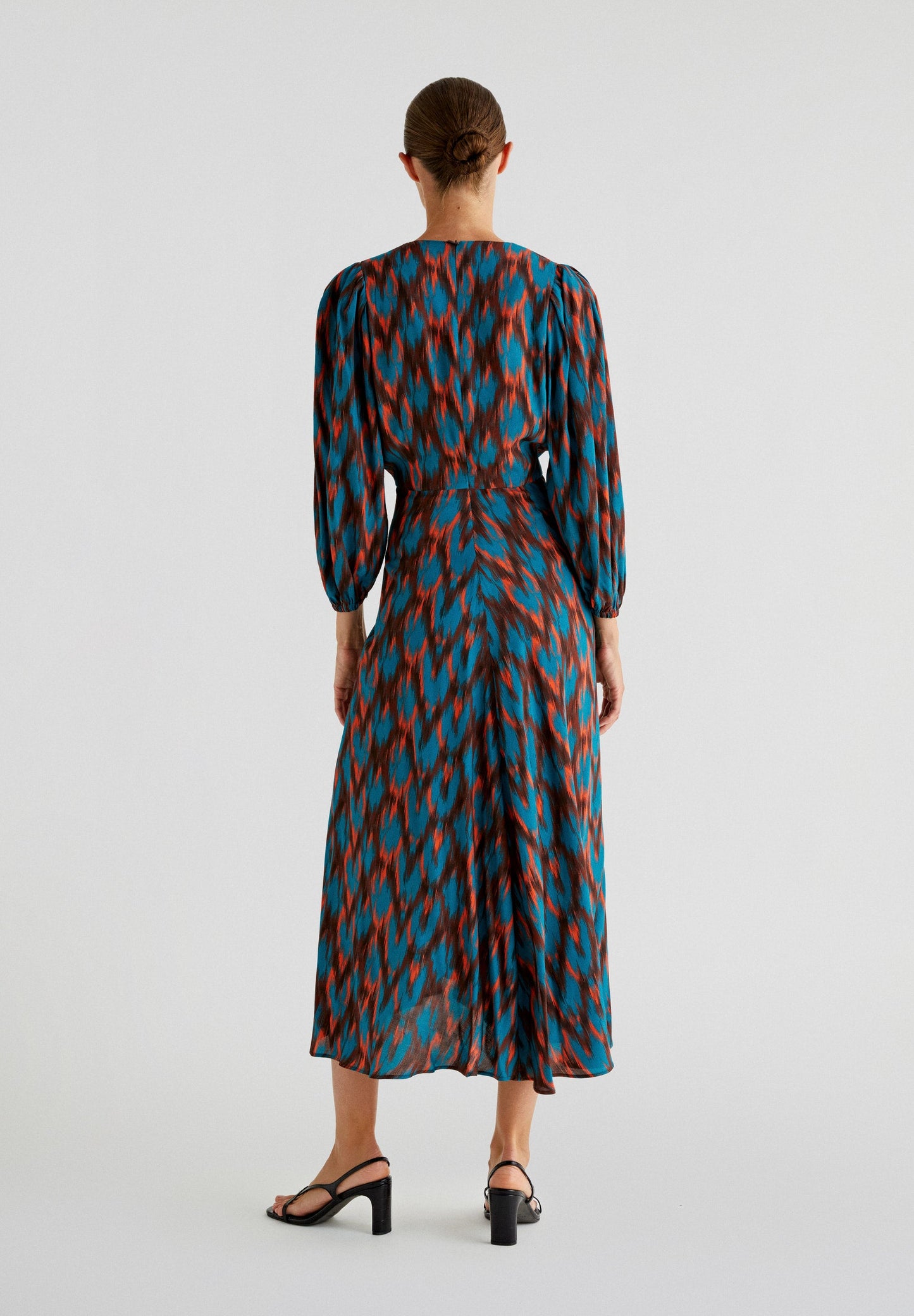 ROBE PRINT DRAPÉE