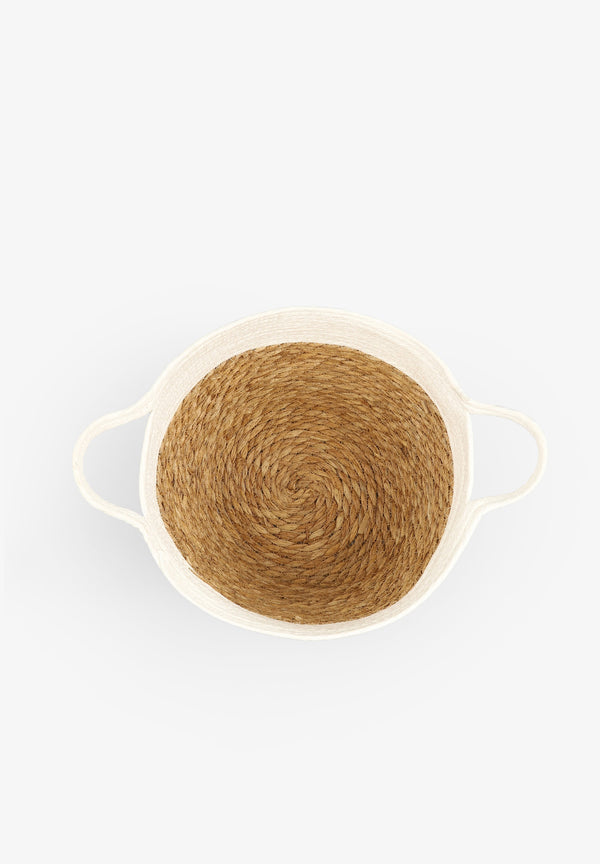 PANIER JUTE BICOLORE