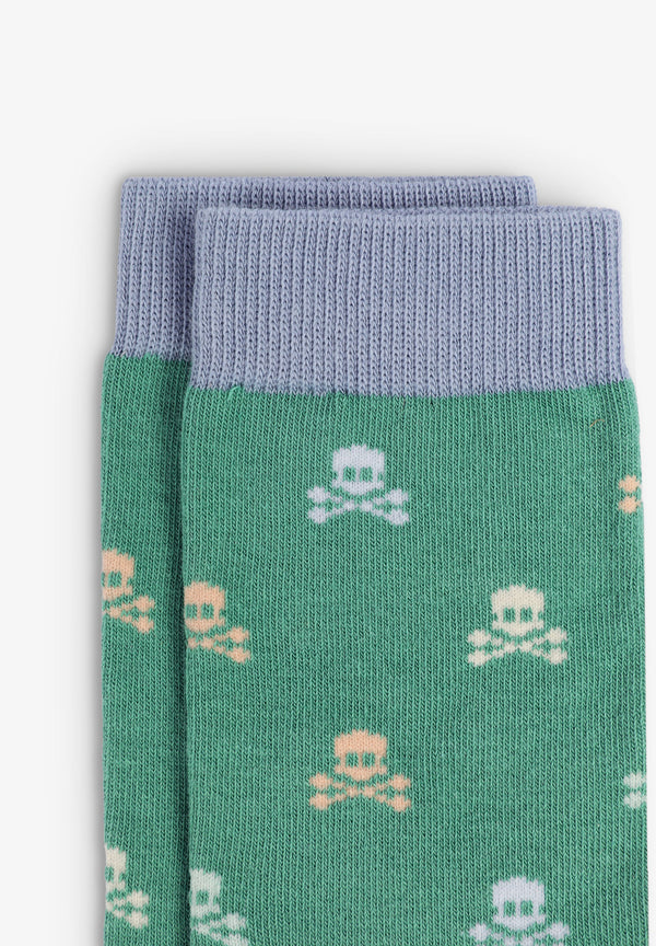 CHAUSSETTES SKULLS MULTICOLORES ALL OVER