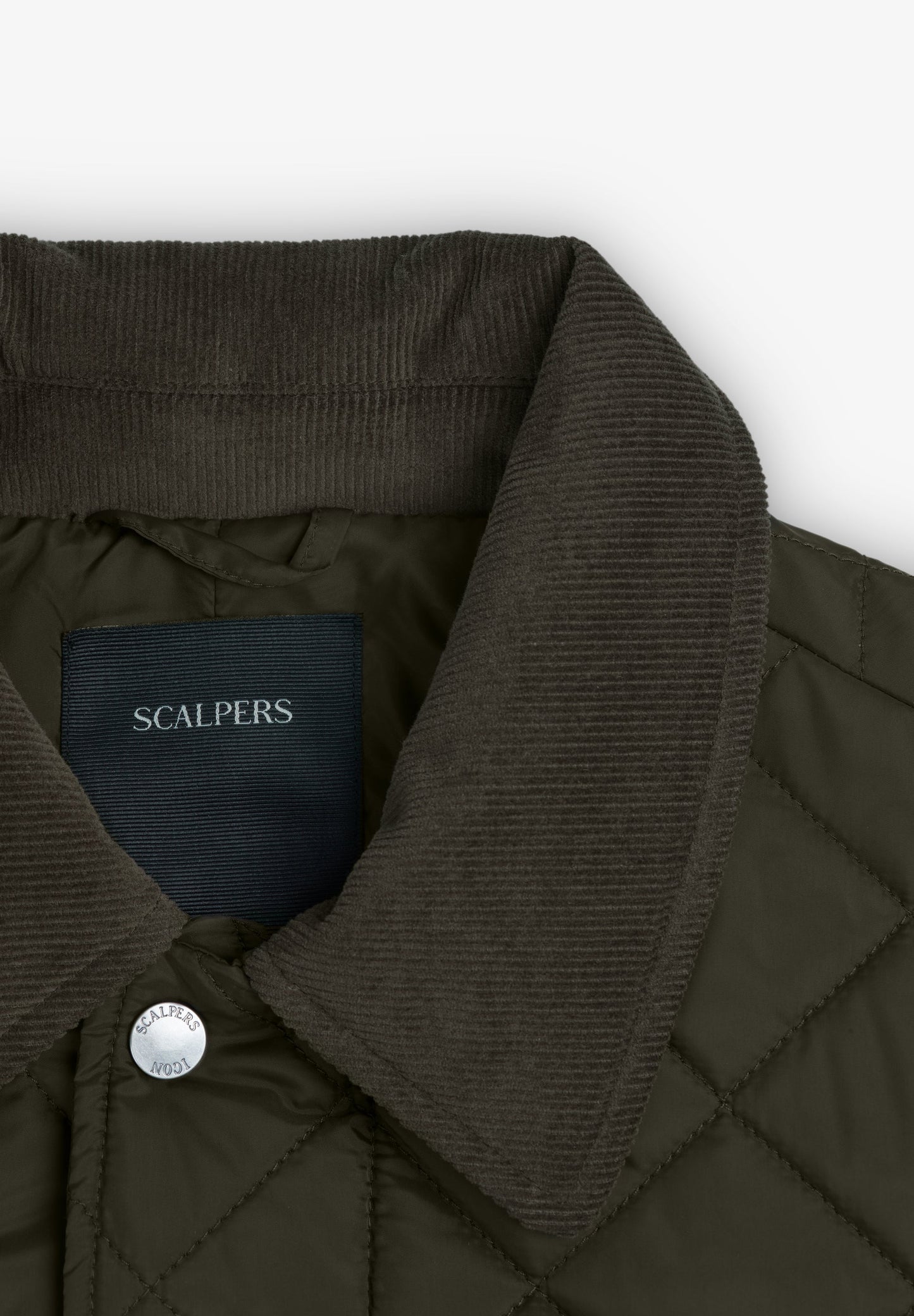 VESTE PREMIUM MATELASSÉE COL VELOURS CÔTELÉ