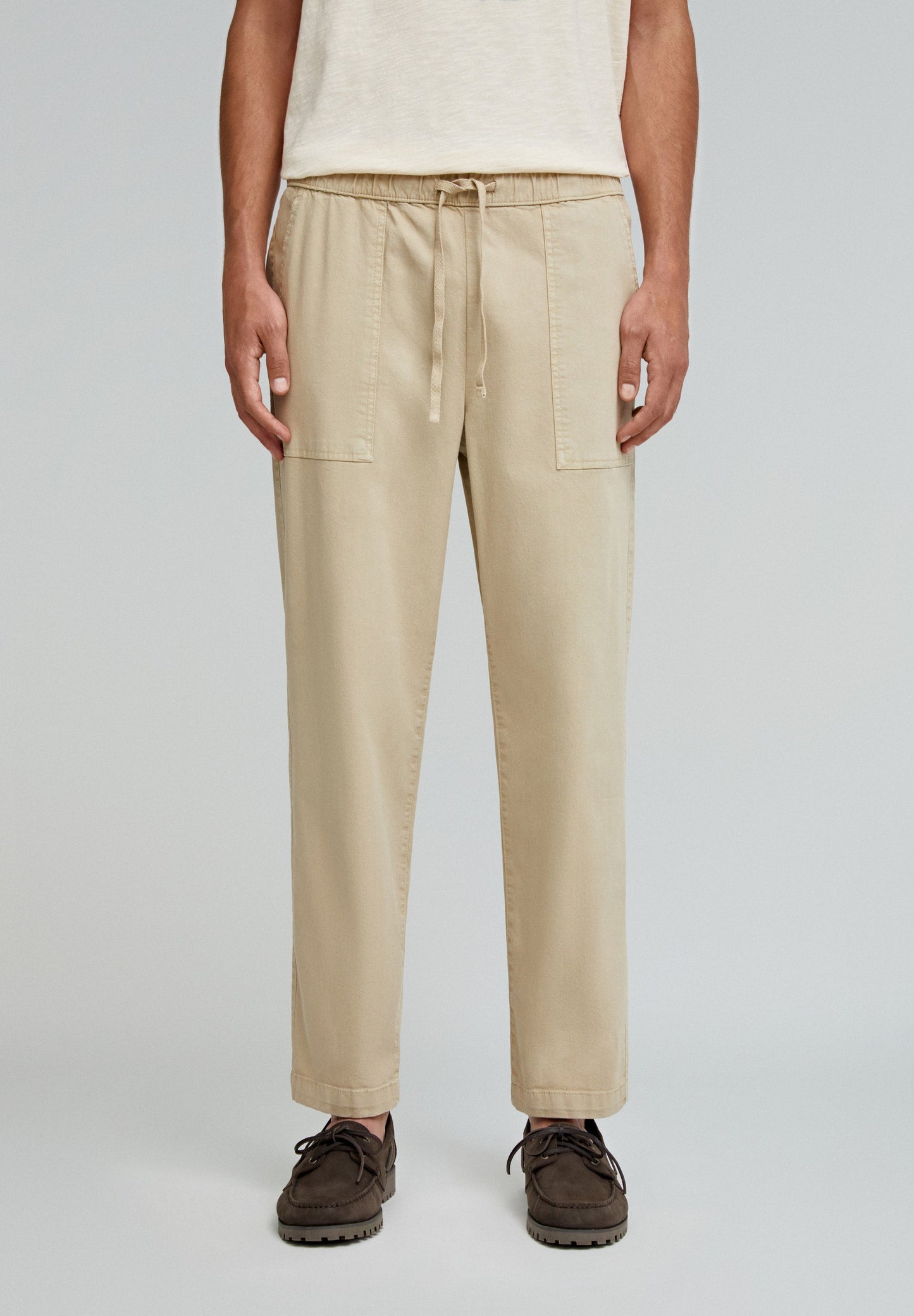 PANTALON COUPE RELAXED TAILLE ÉLASTIQUE