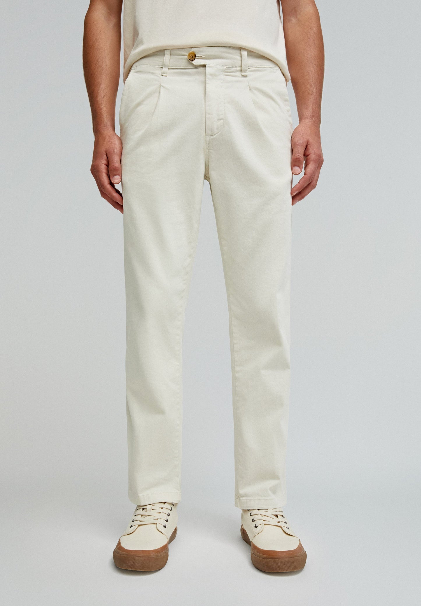 PANTALON CHINO PINCES RELAXED