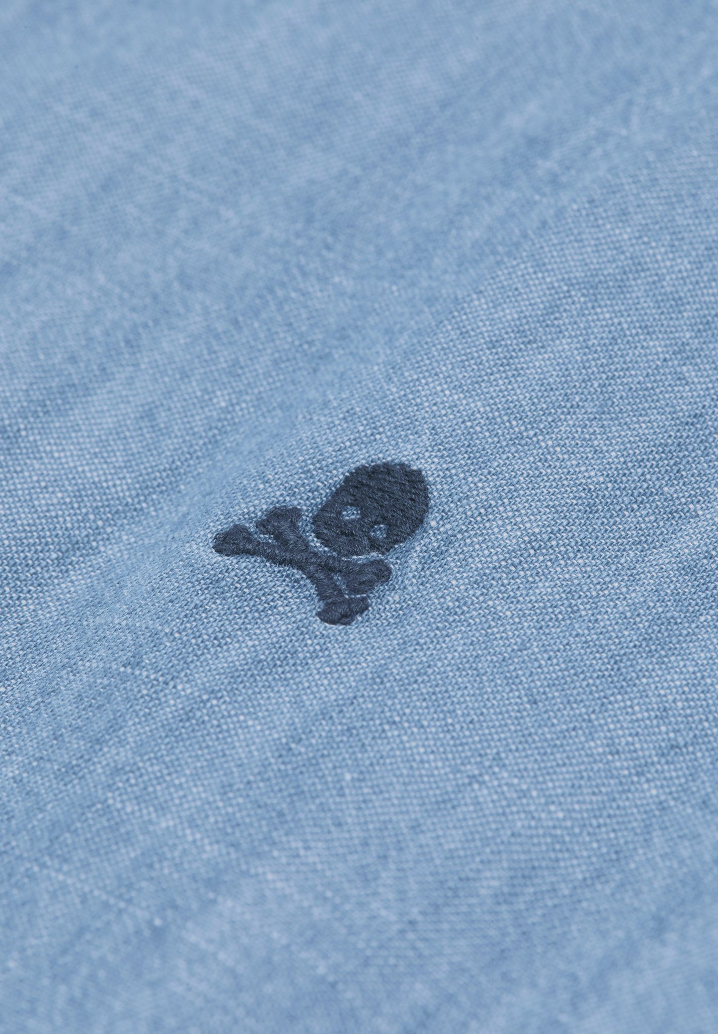 CHEMISE DENIM SKULL COL BOUTONS