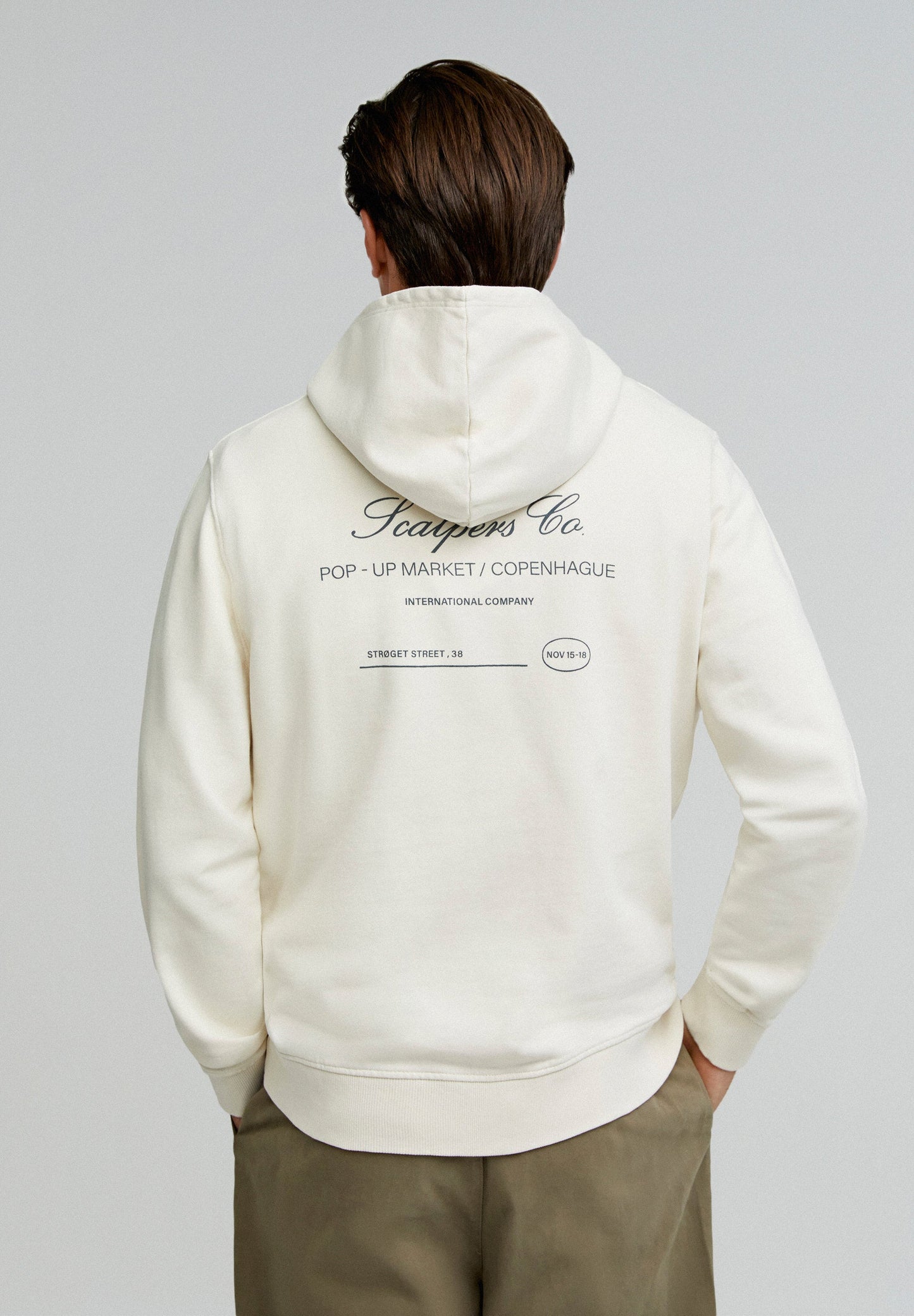 SWEAT CAPUCHE INSCRIPTION DOS