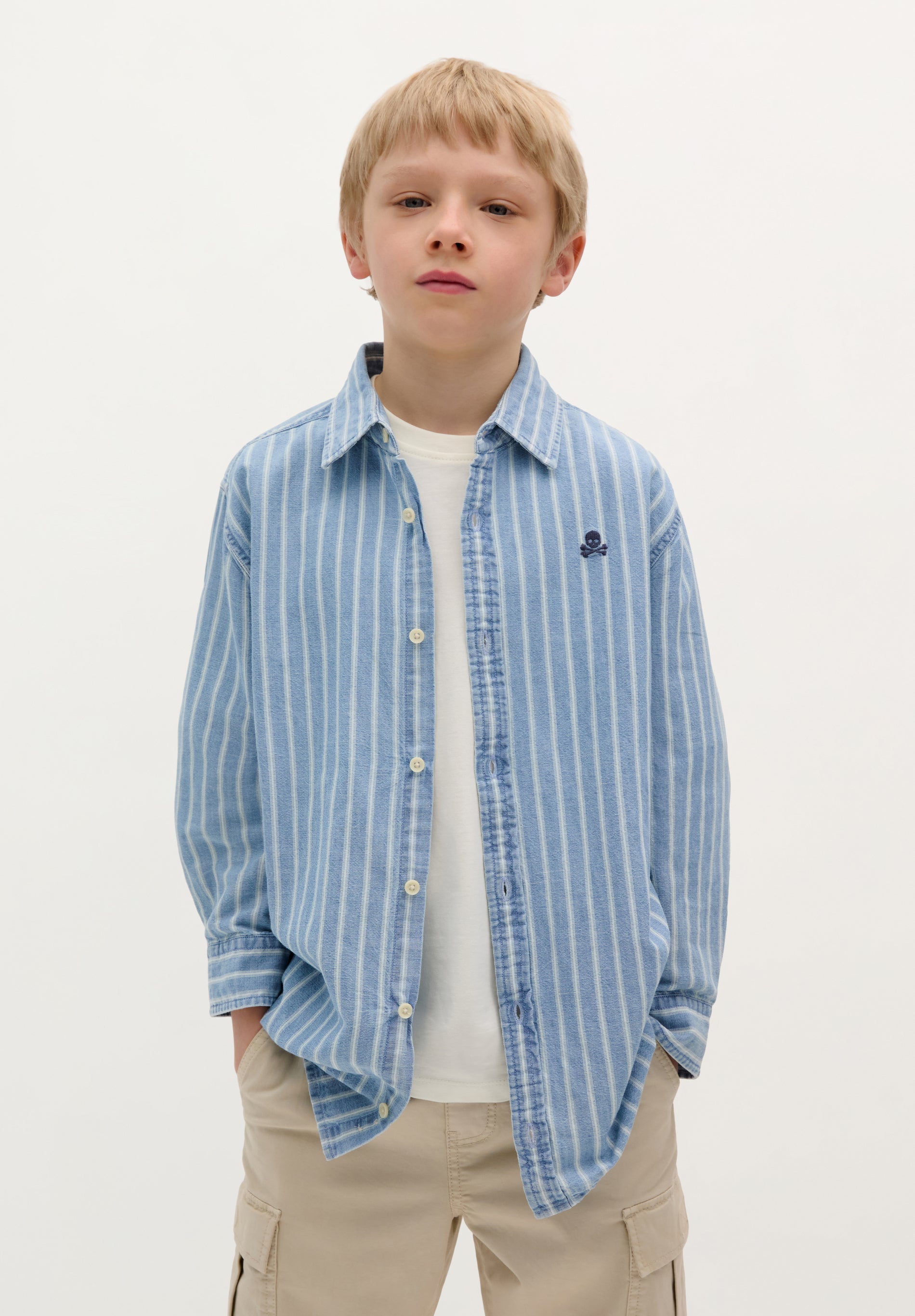 CHEMISE DENIM RAYURES