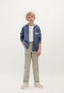 PANTALON LARGE CONTRASTANT