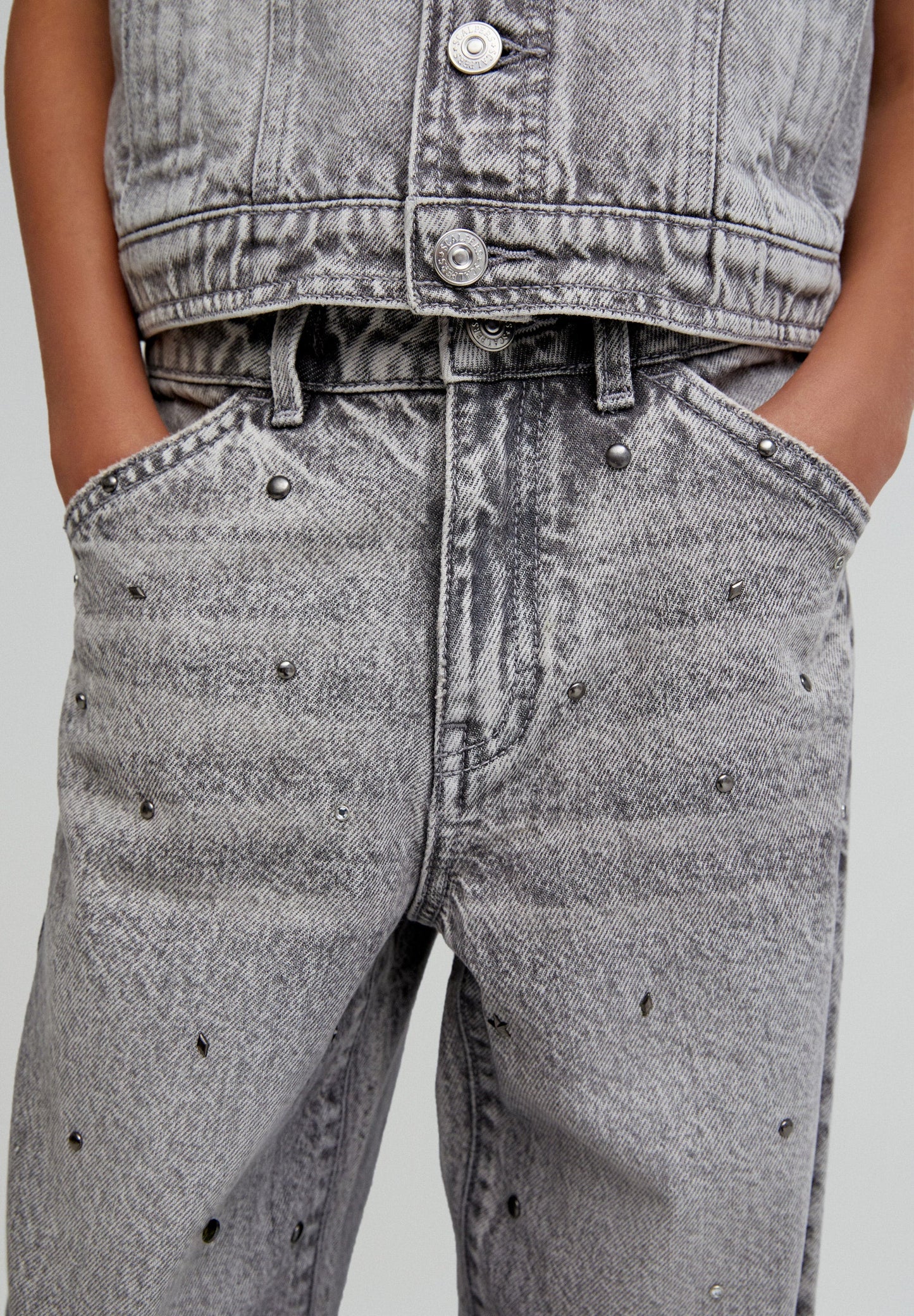 JUPE-CULOTTE EN JEAN CLOUS FANTAISIE