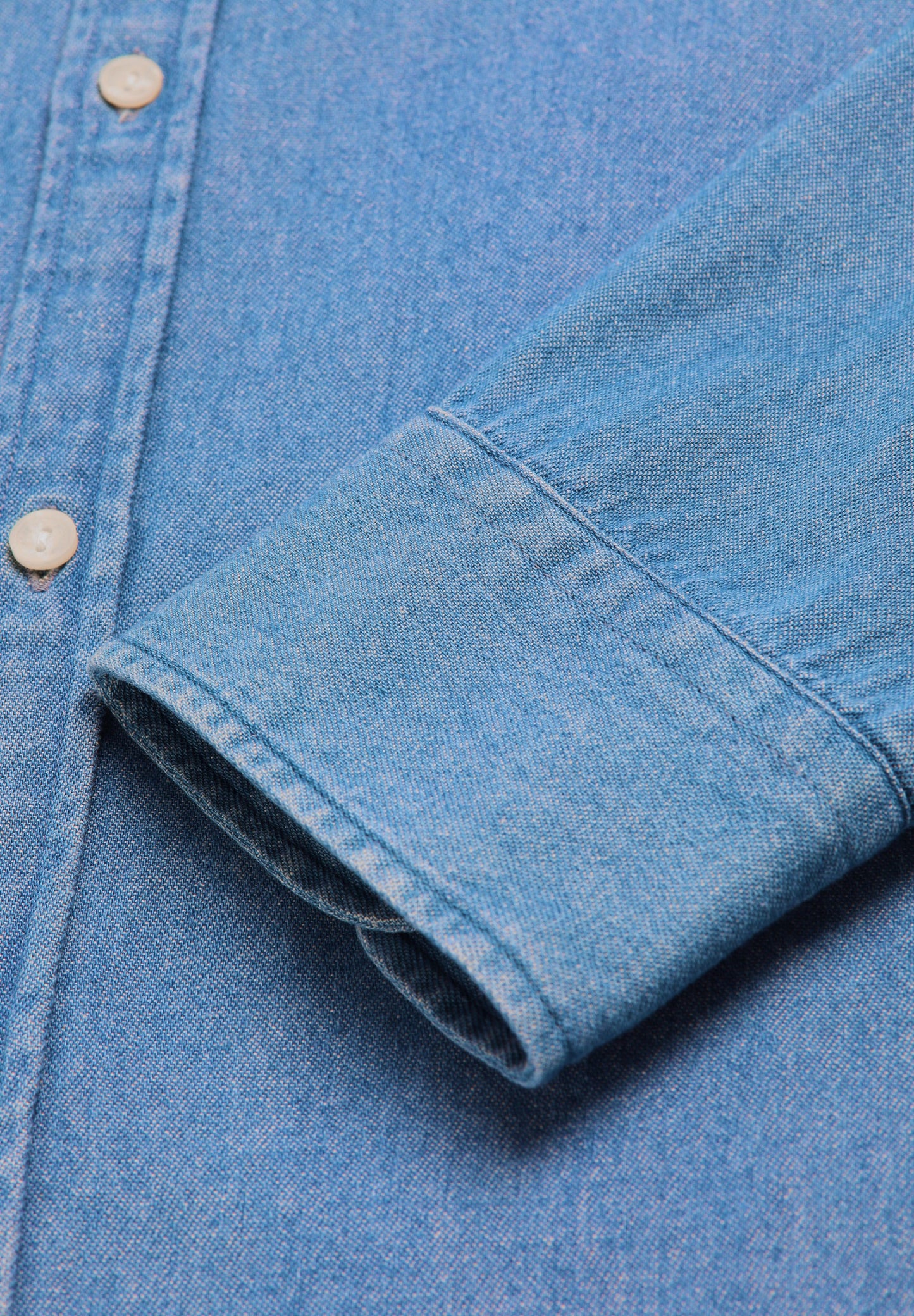 CHEMISE DENIM LOGO SUR PATTE DE BOUTONNAGE