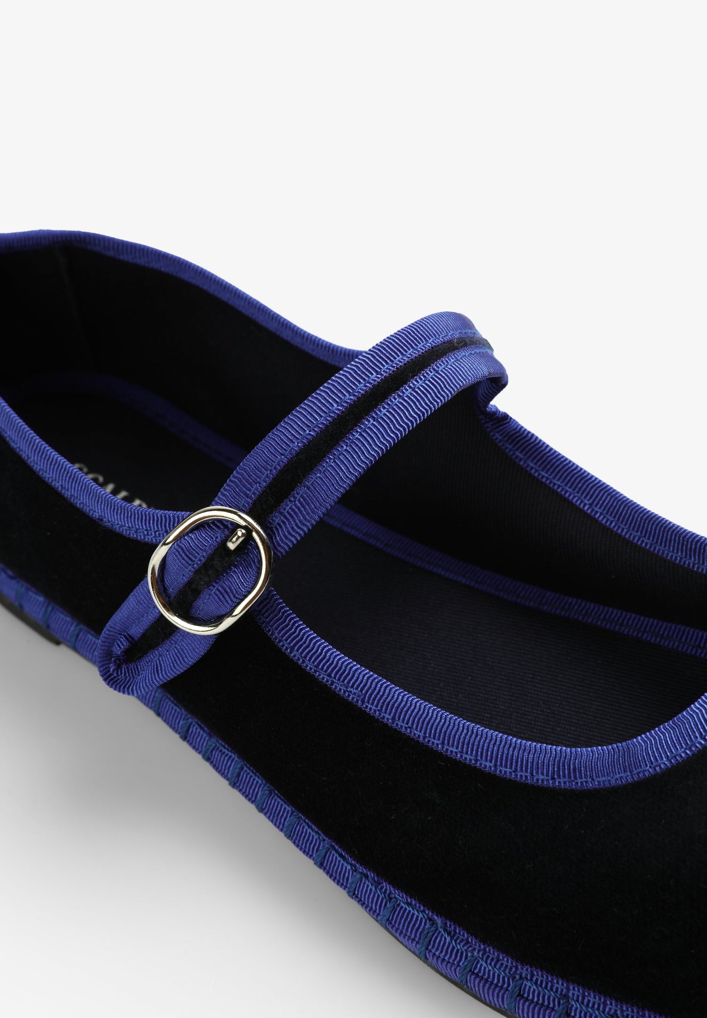 VELVET STRAP SLIPPER