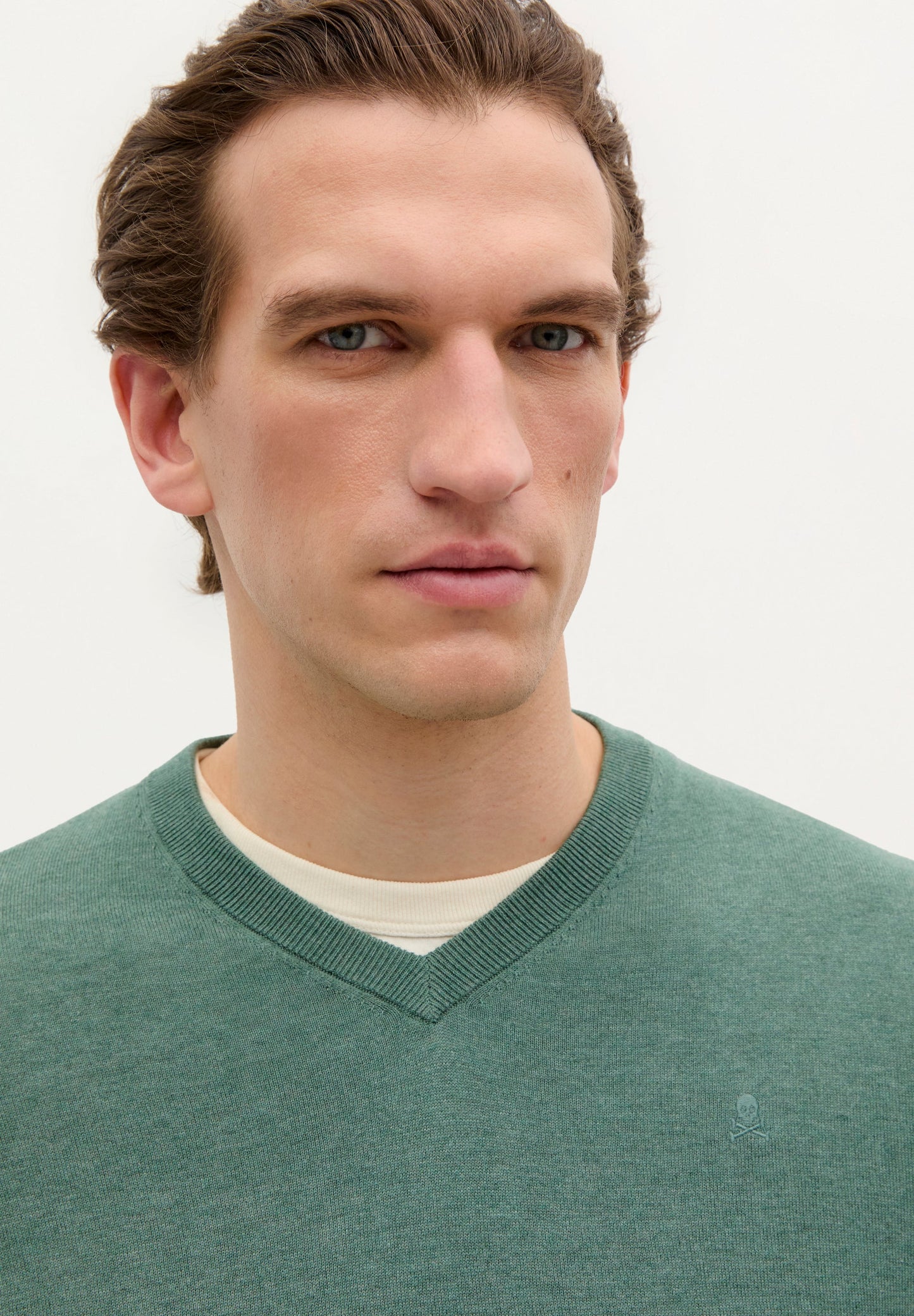 SCSKULL V NECK TRICOT