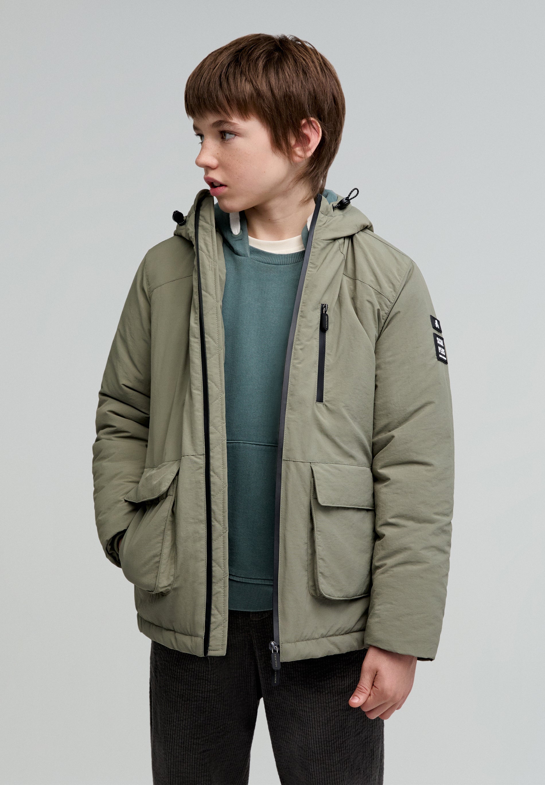 PARKA DÉTAIL ÉCUSSON POCHES