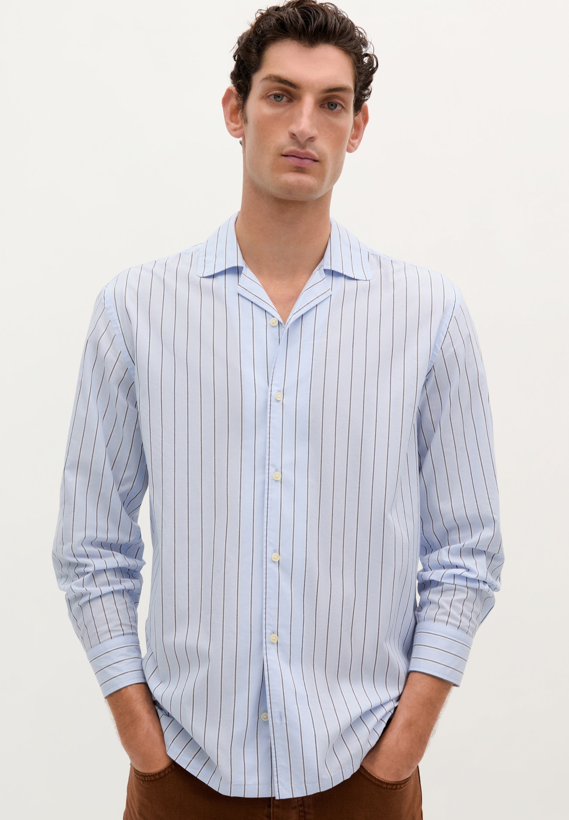 CHEMISE À RAYURES 100 % COTON