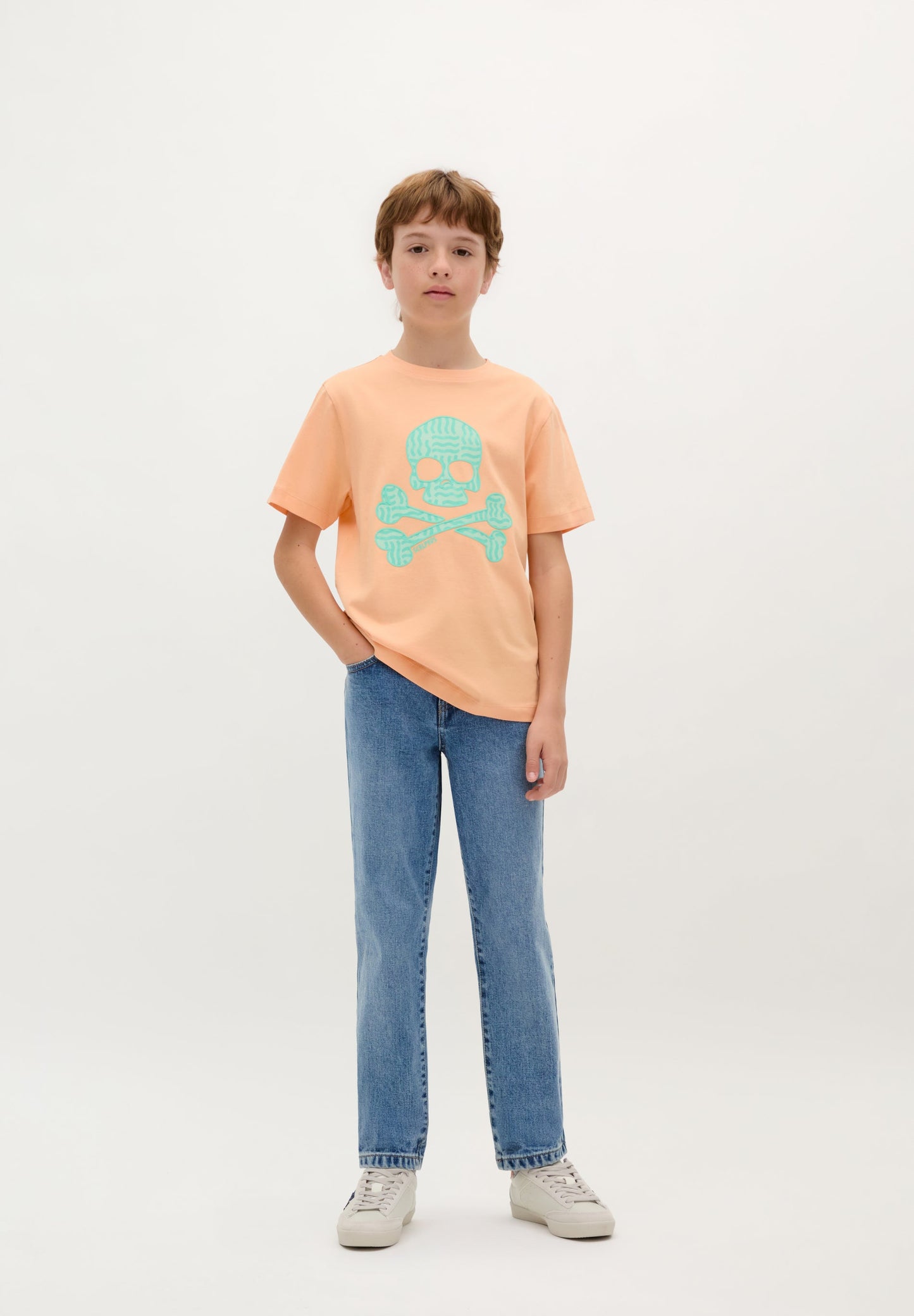 SCWAVES SKULL TEE KIDS