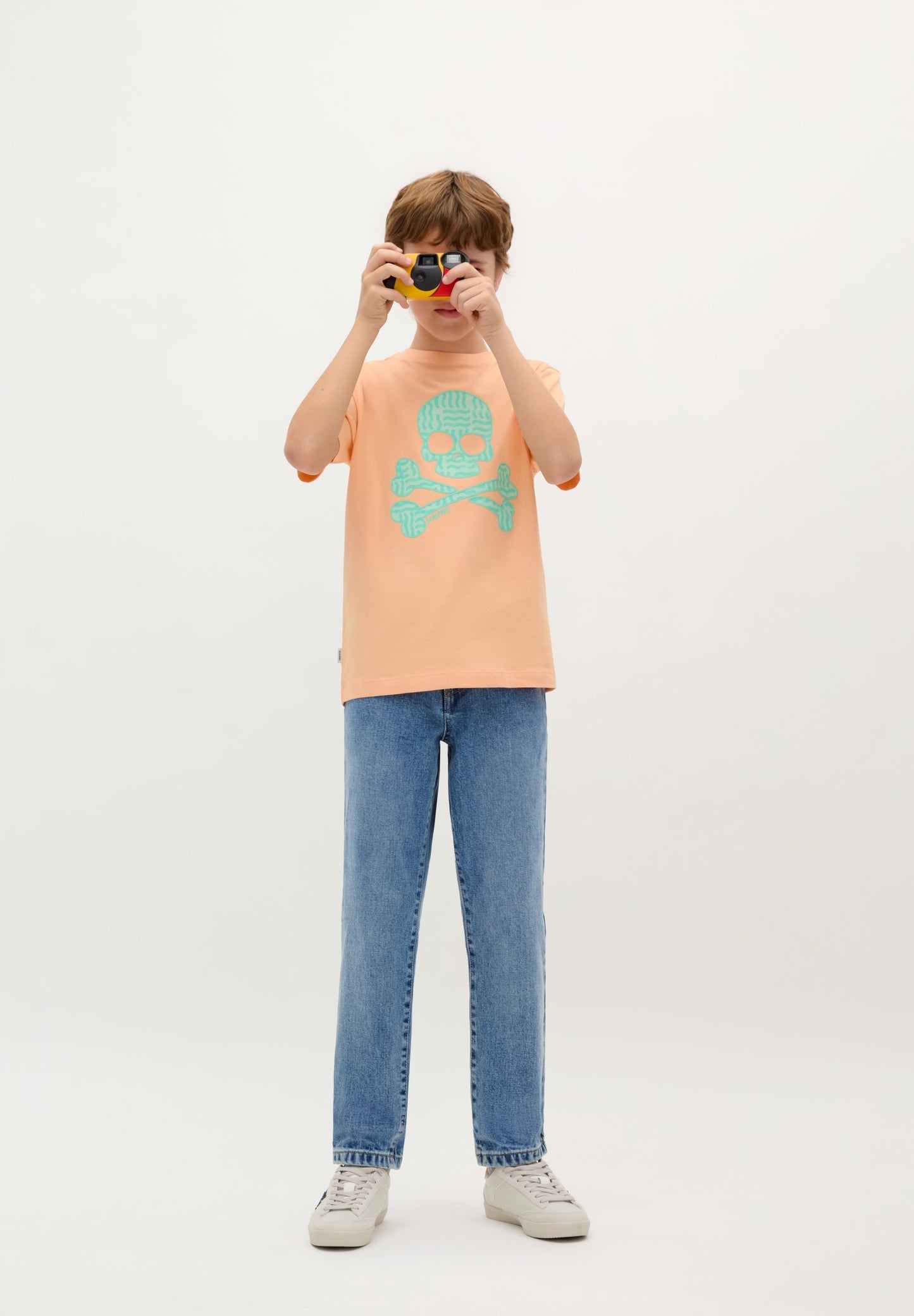 SCWAVES SKULL TEE KIDS