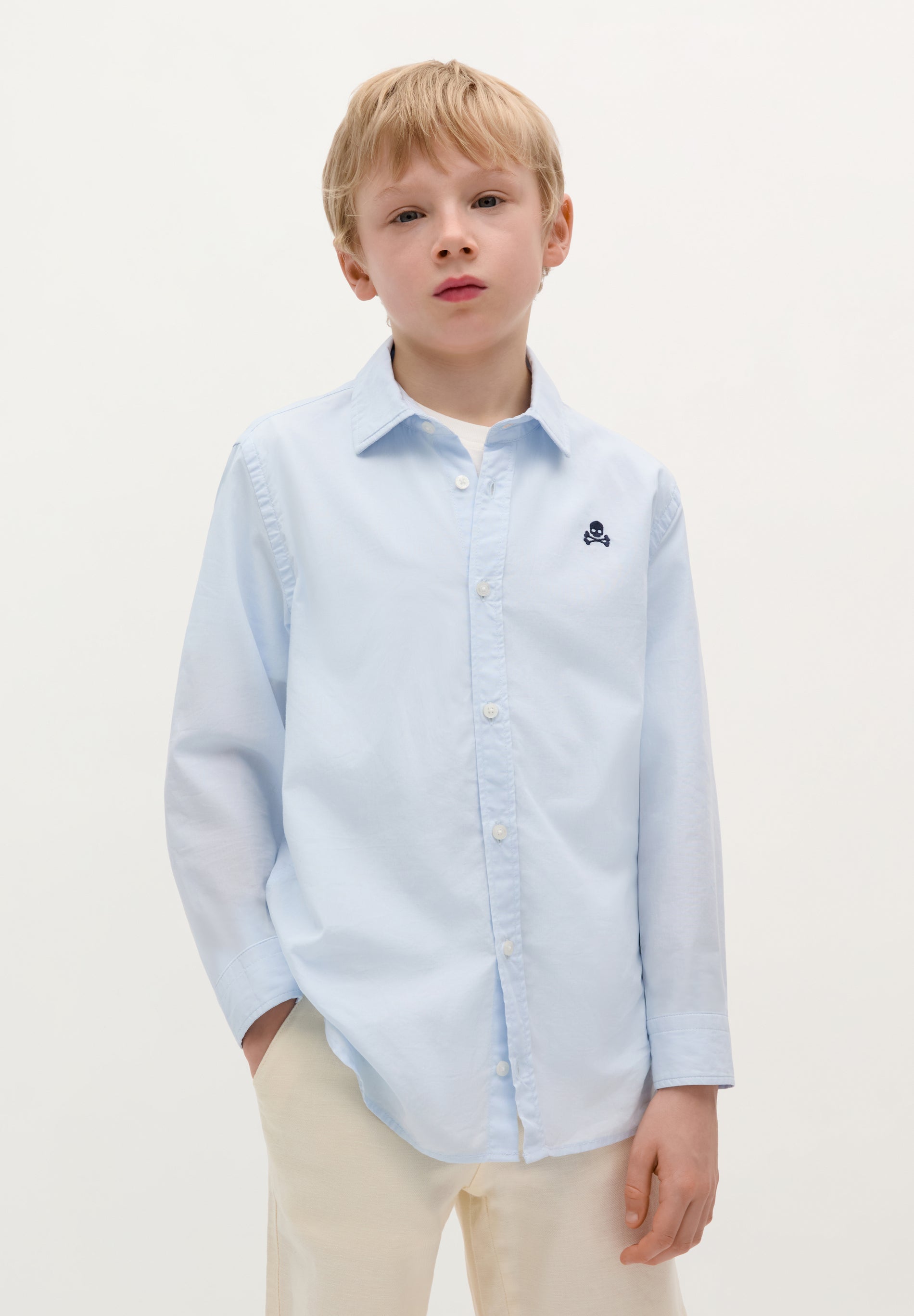 CHEMISE UNIE SKULL