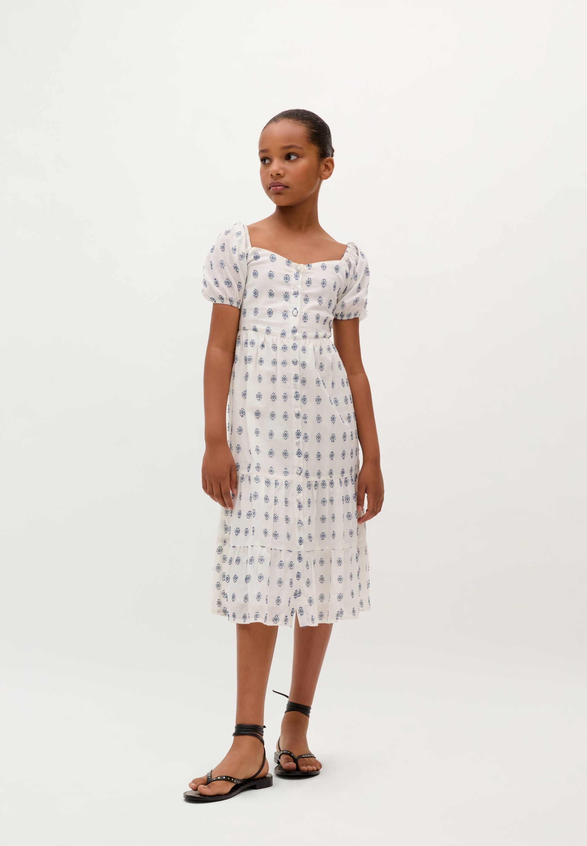 ROBE MIDI MANCHES BALLON