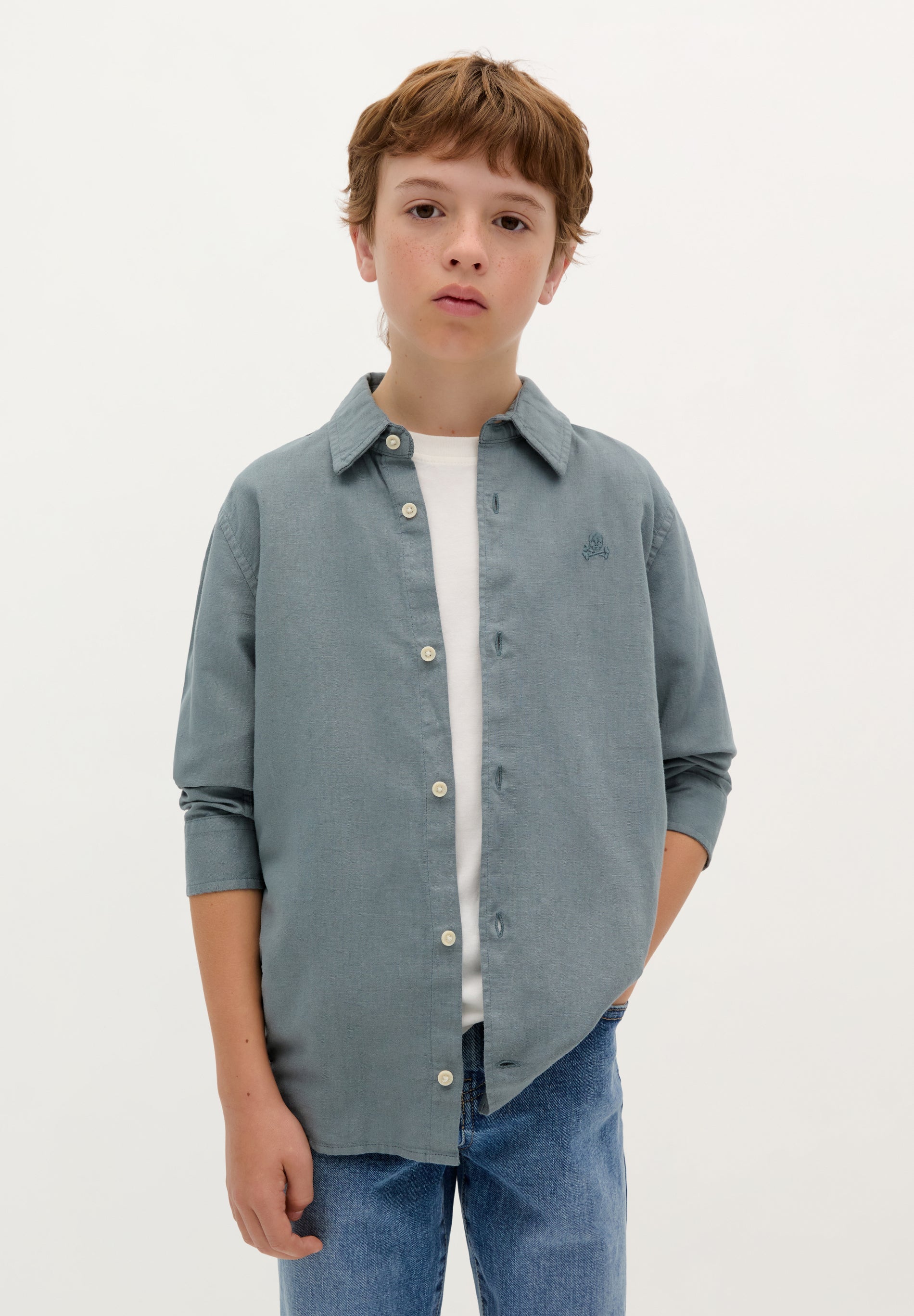 CHEMISE SKULL TON SUR TON
