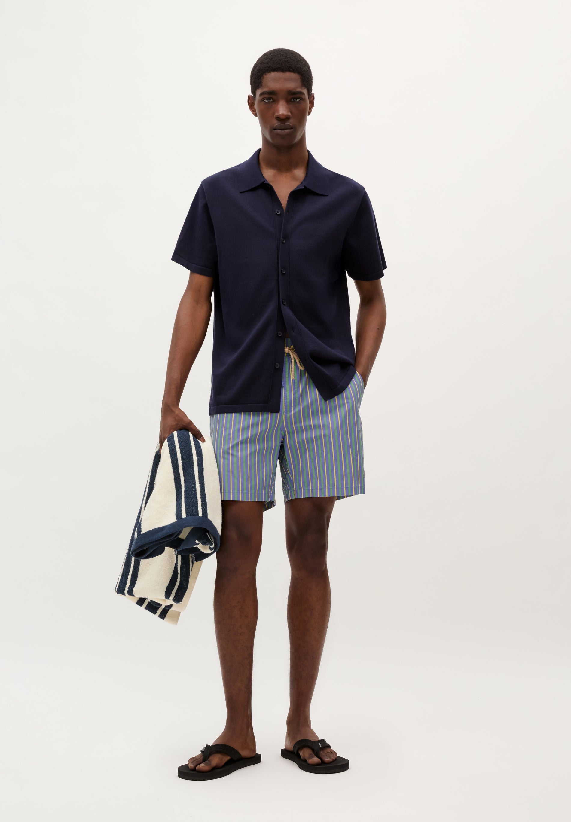 MAILLOT DE BAIN RAYURES CONTRASTANTES
