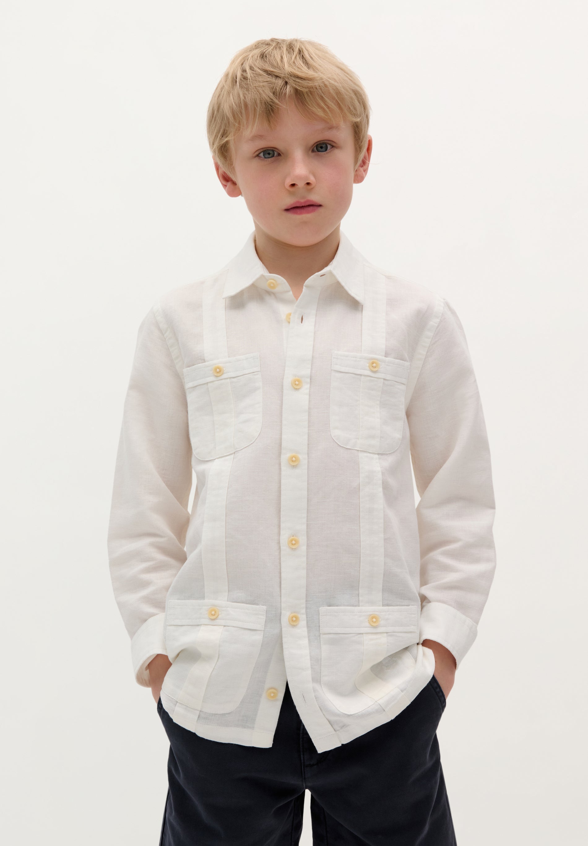 SCNANTE LINEN SHIRT KIDS