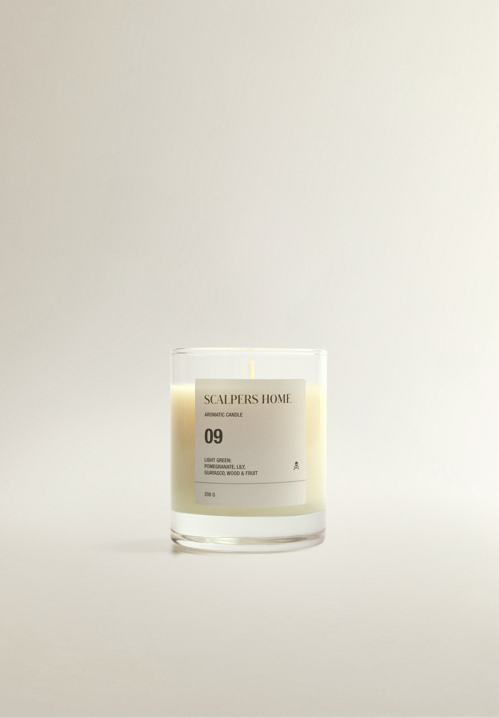 BOUGIE AROMATIQUE 09 200 G LIGHT GREEN