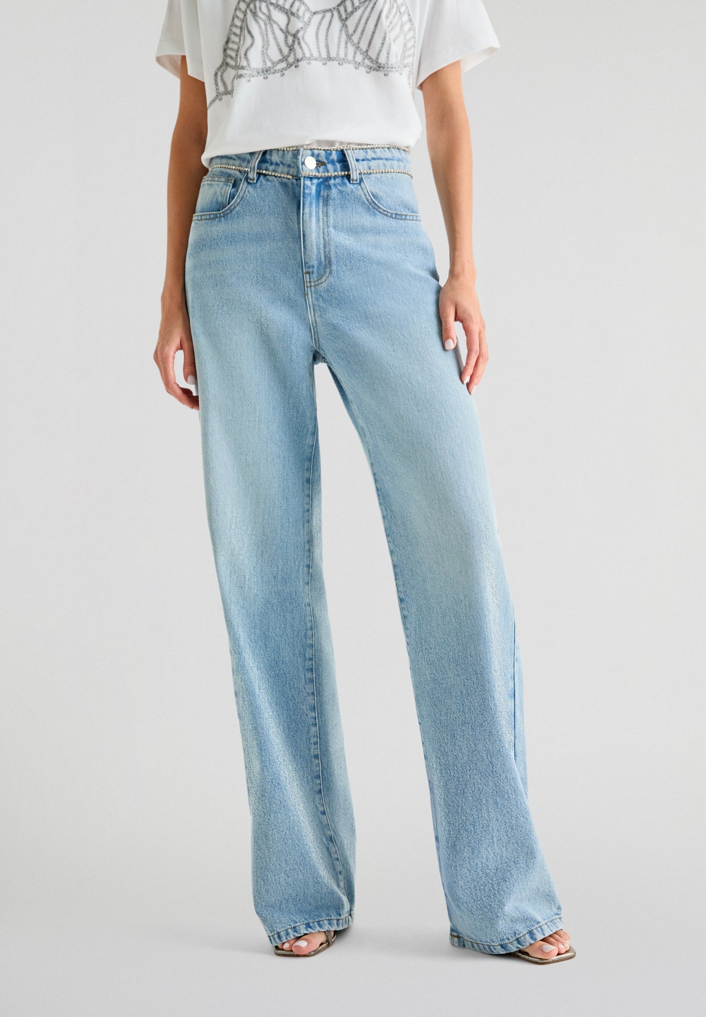 JEAN FULL LENGTH CRISTAUX SCALPERS X LOVE STORIES