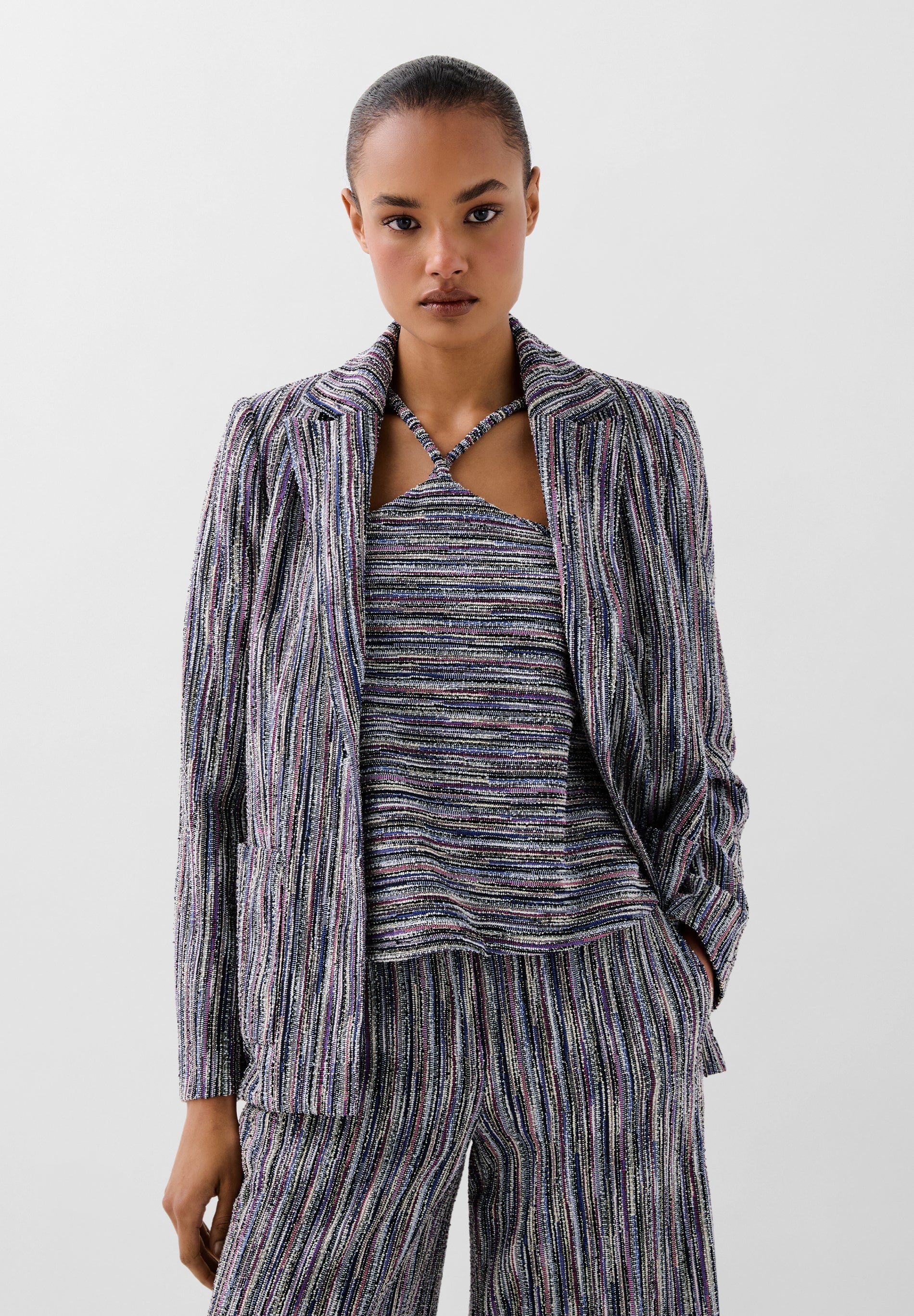 VESTE MAILLE IMPRIMÉE